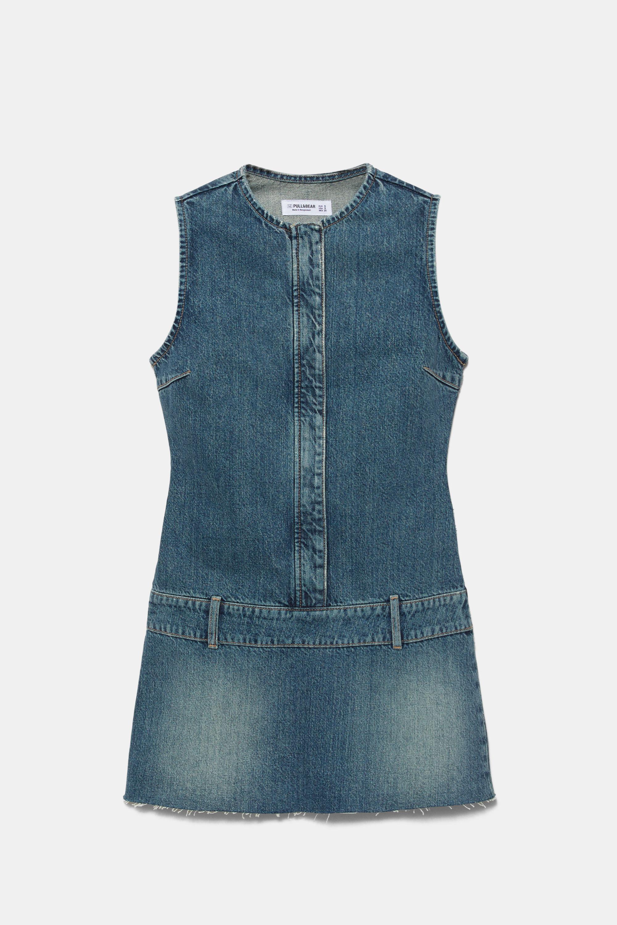 Kısa denim elbise