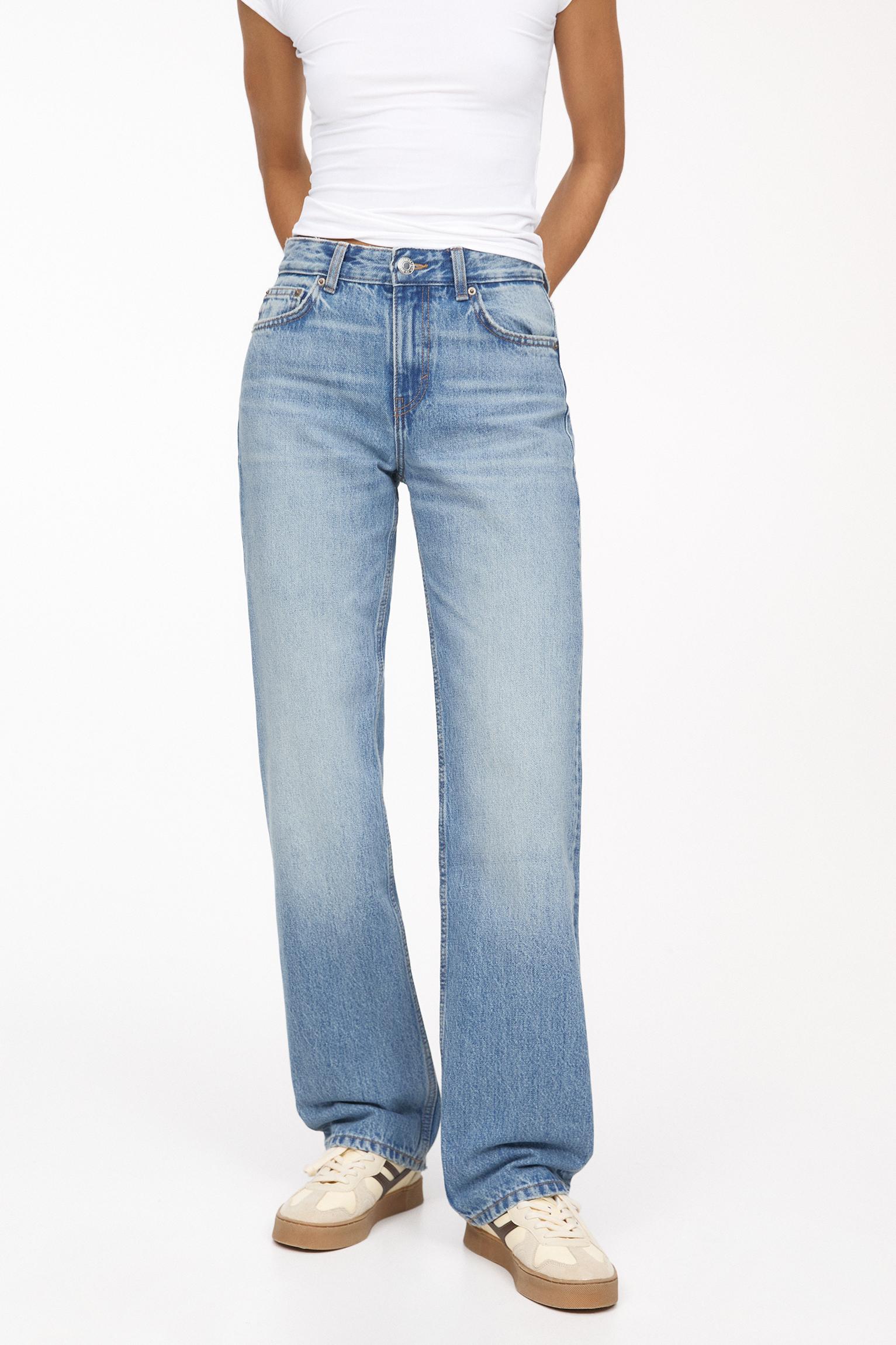 Oversize baggy jeans — Medium blue