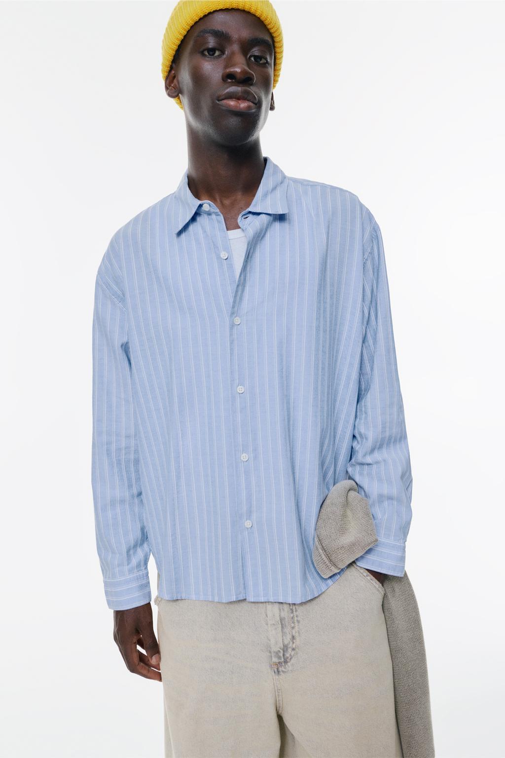 Camisa rayas manga larga PULL&BEAR