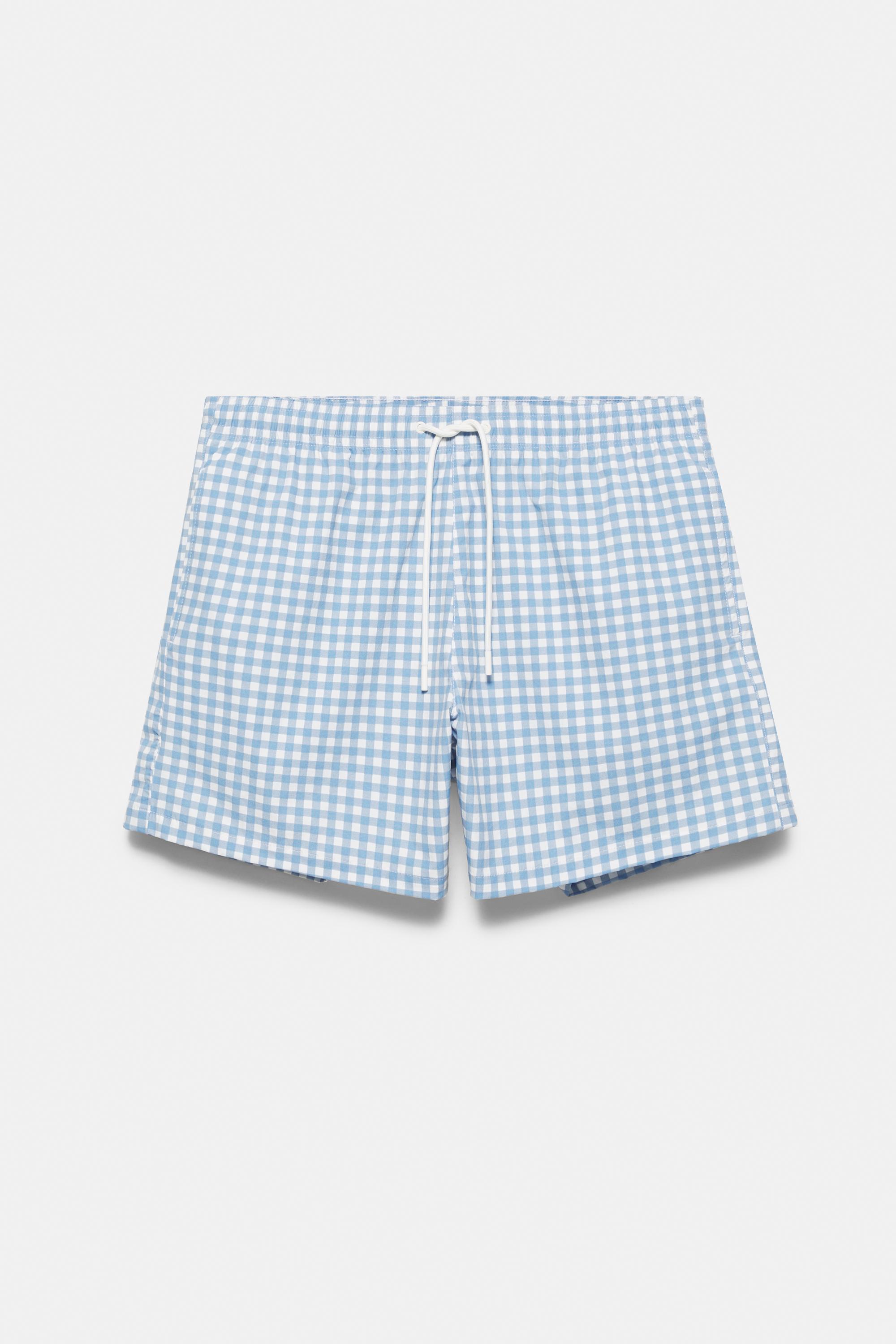 Gingham check swimsuit — Blue