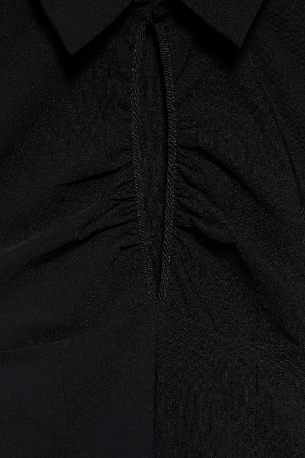Short sleeve cut-out top — Black