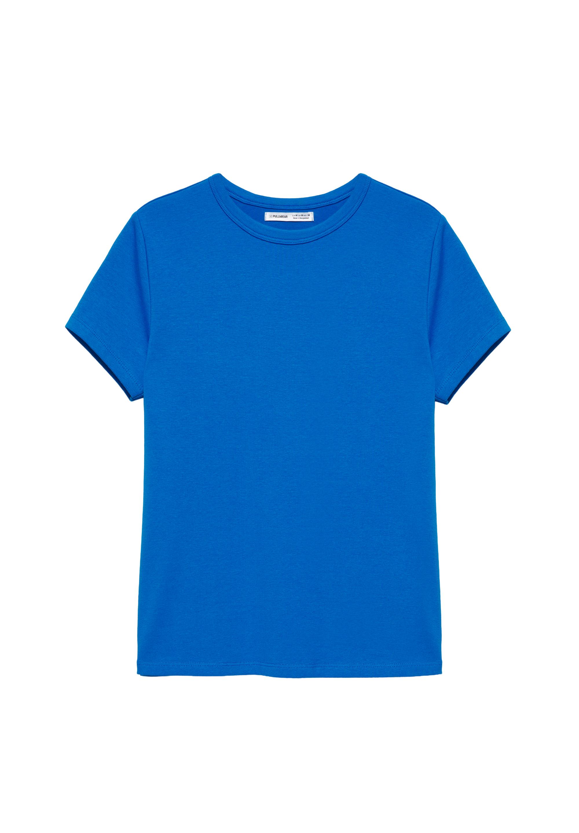 Fitted short sleeve T-shirt — Blue