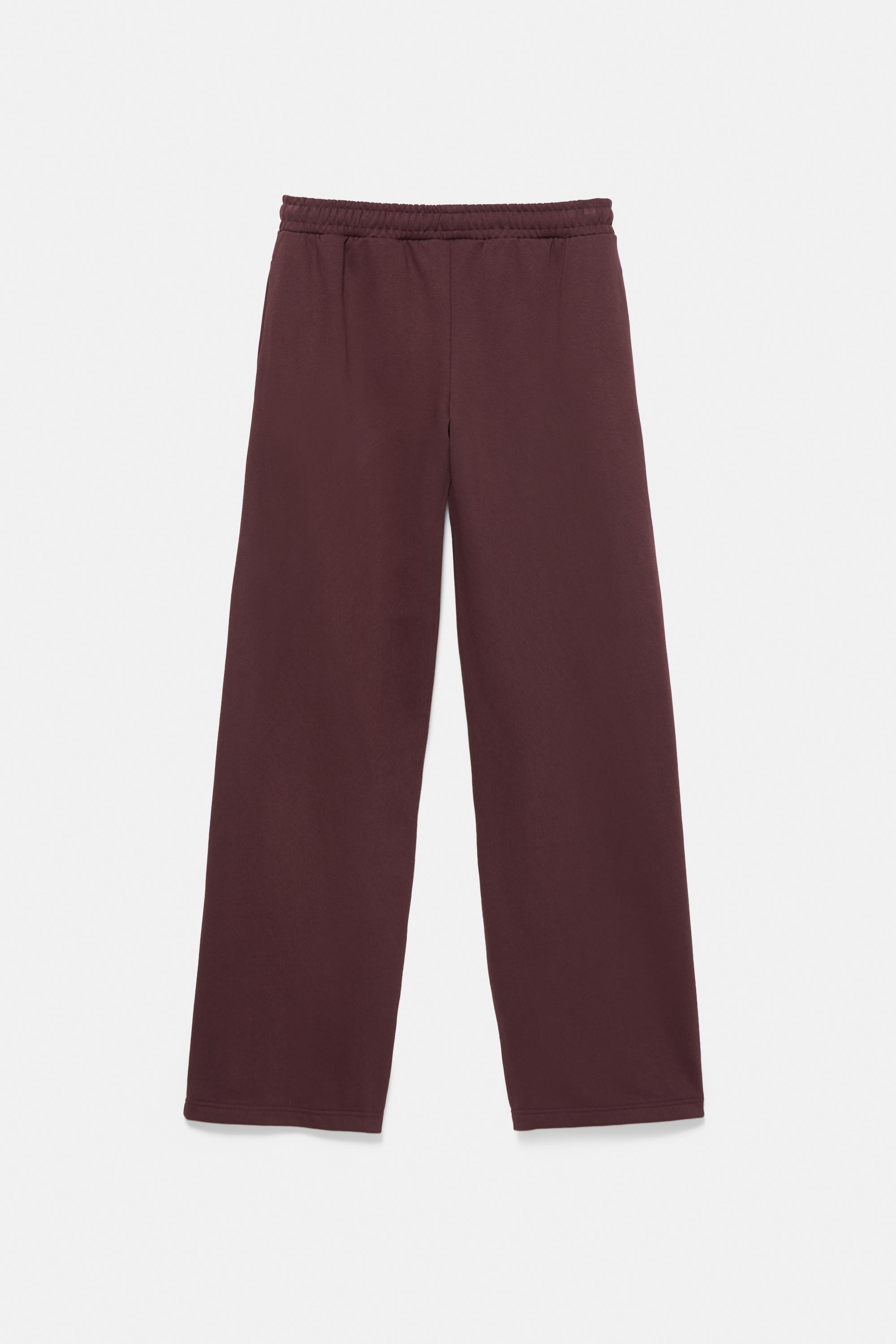 Graphic joggers — Maroon