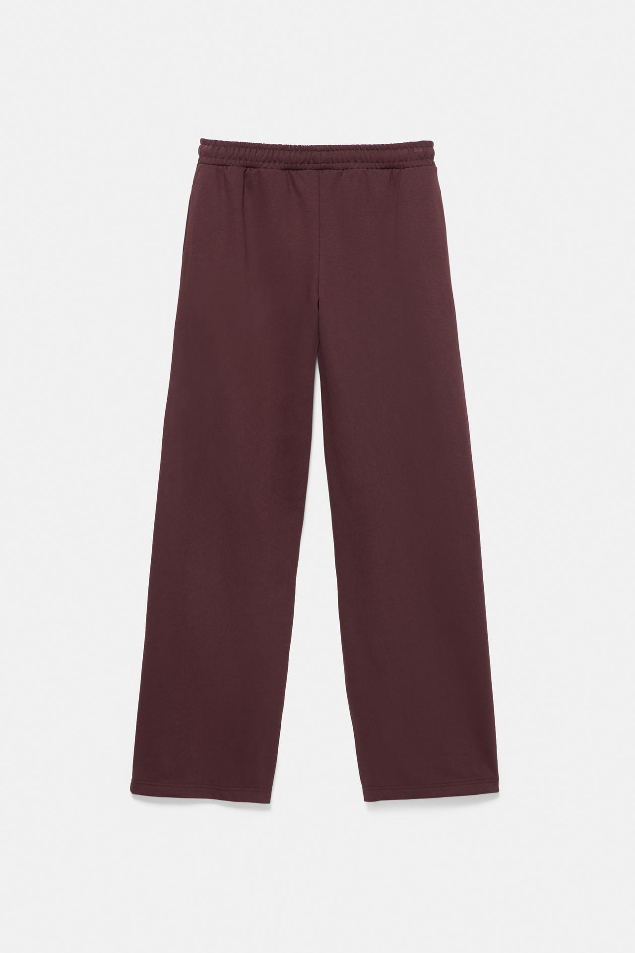 Graphic joggers — Maroon