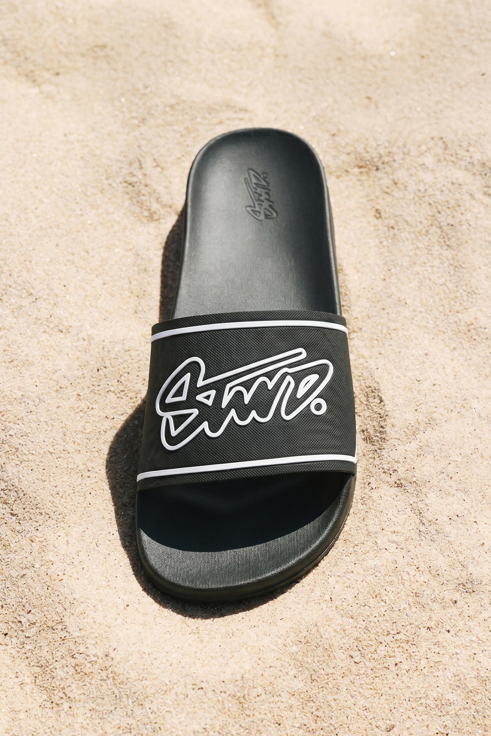 STWD rubber sandals — Black
