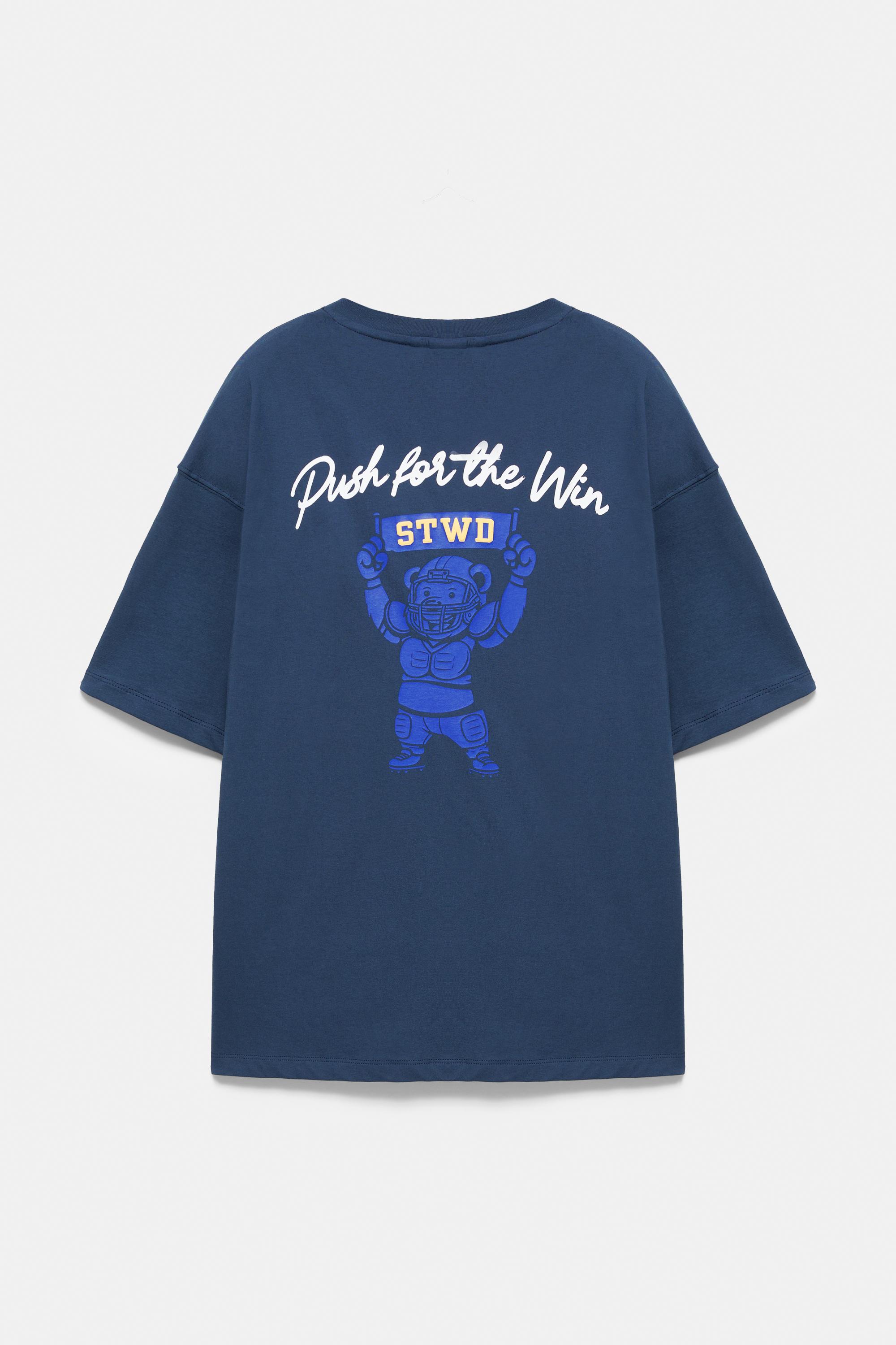 STWD bear T-shirt — Blue