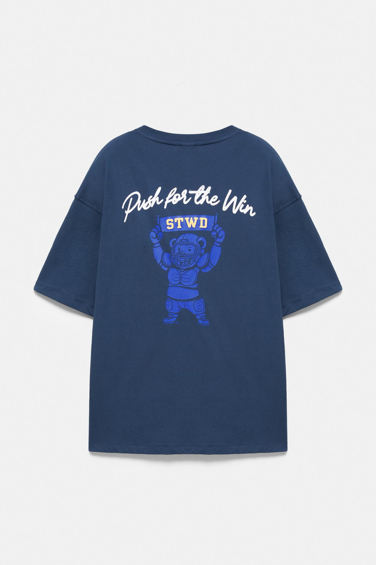 STWD bear T-shirt — Blue