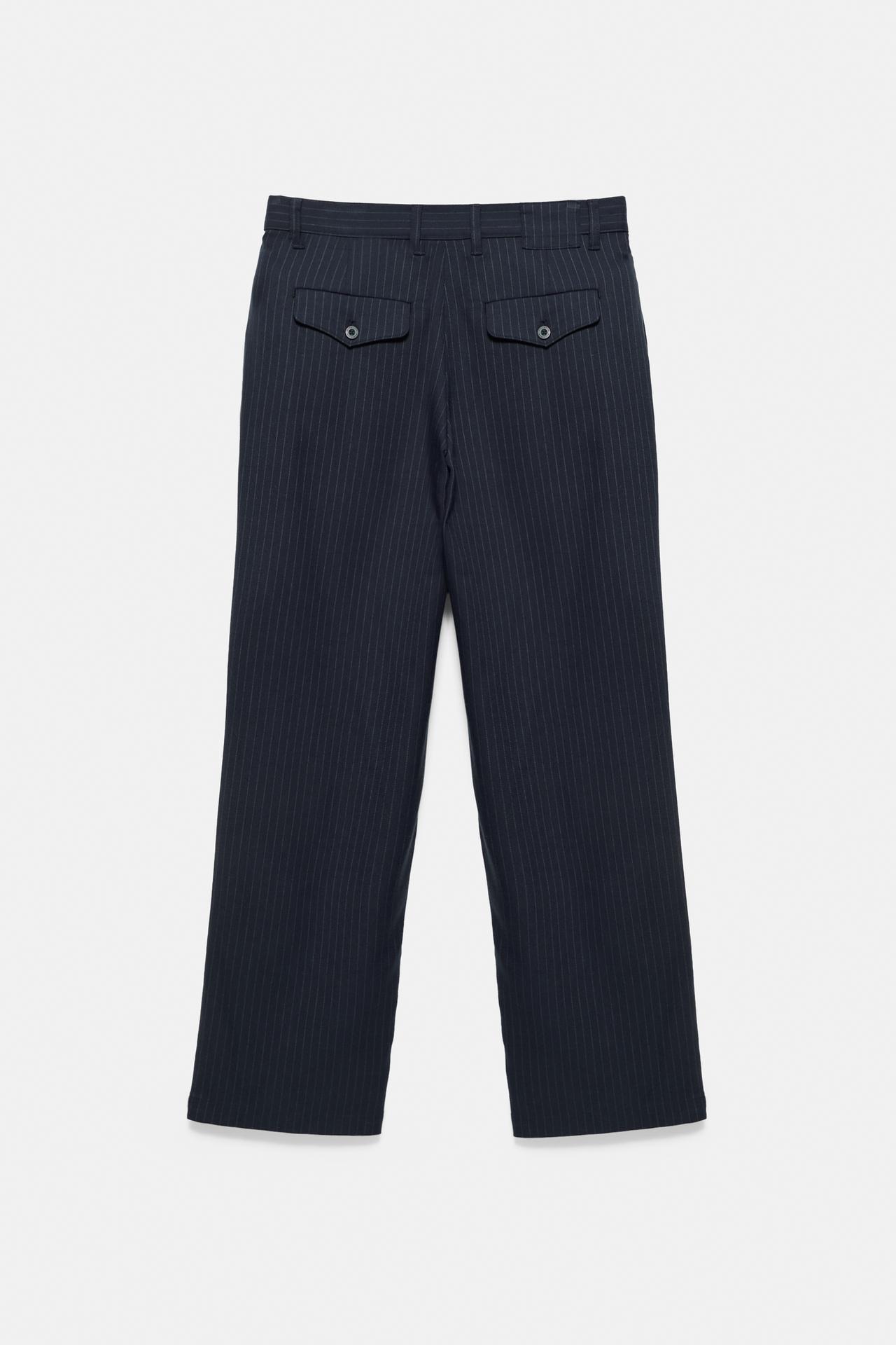 Darted tailored fit trousers — Dark navy