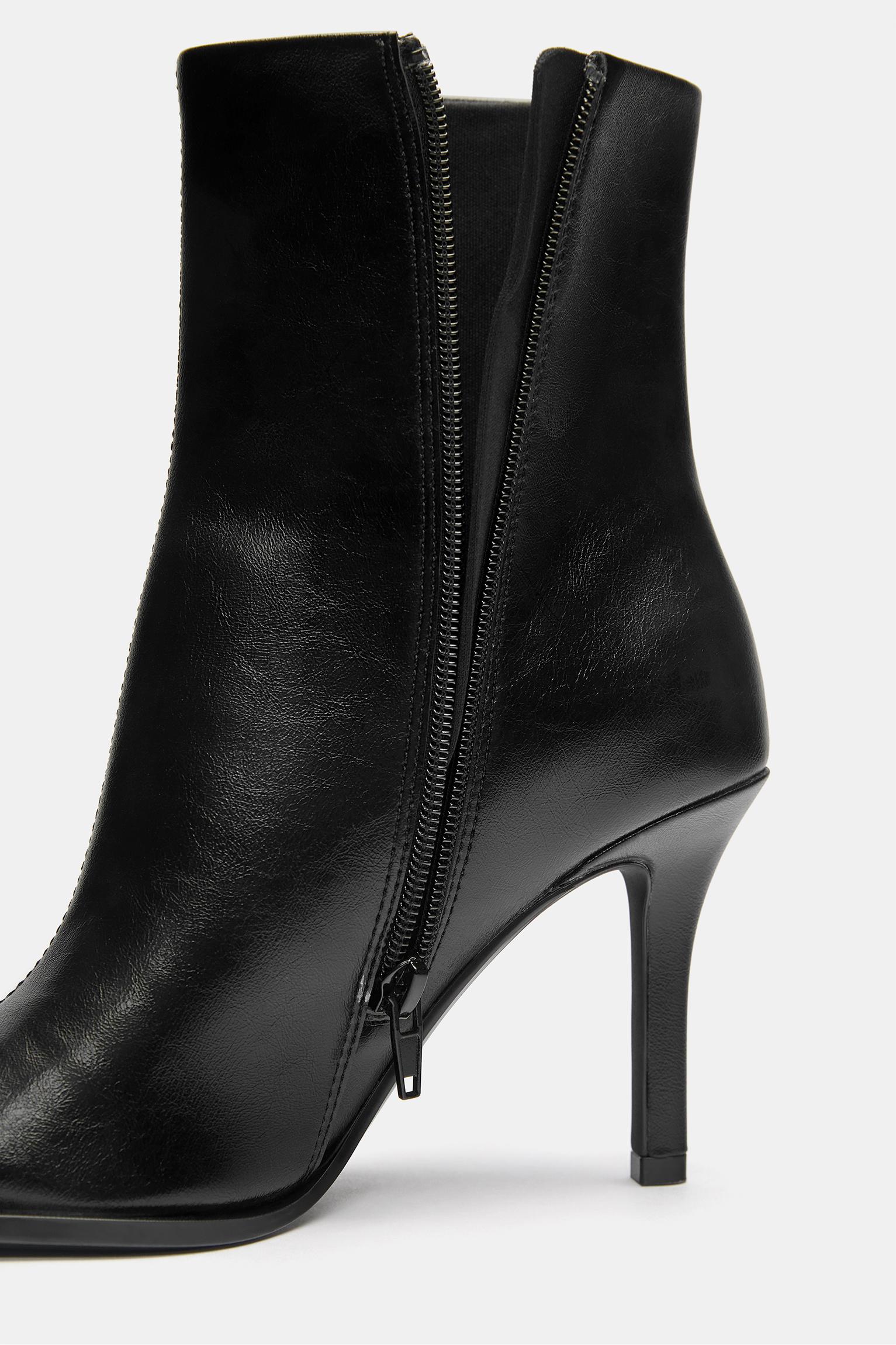 Stiletto heel ankle boots — Black