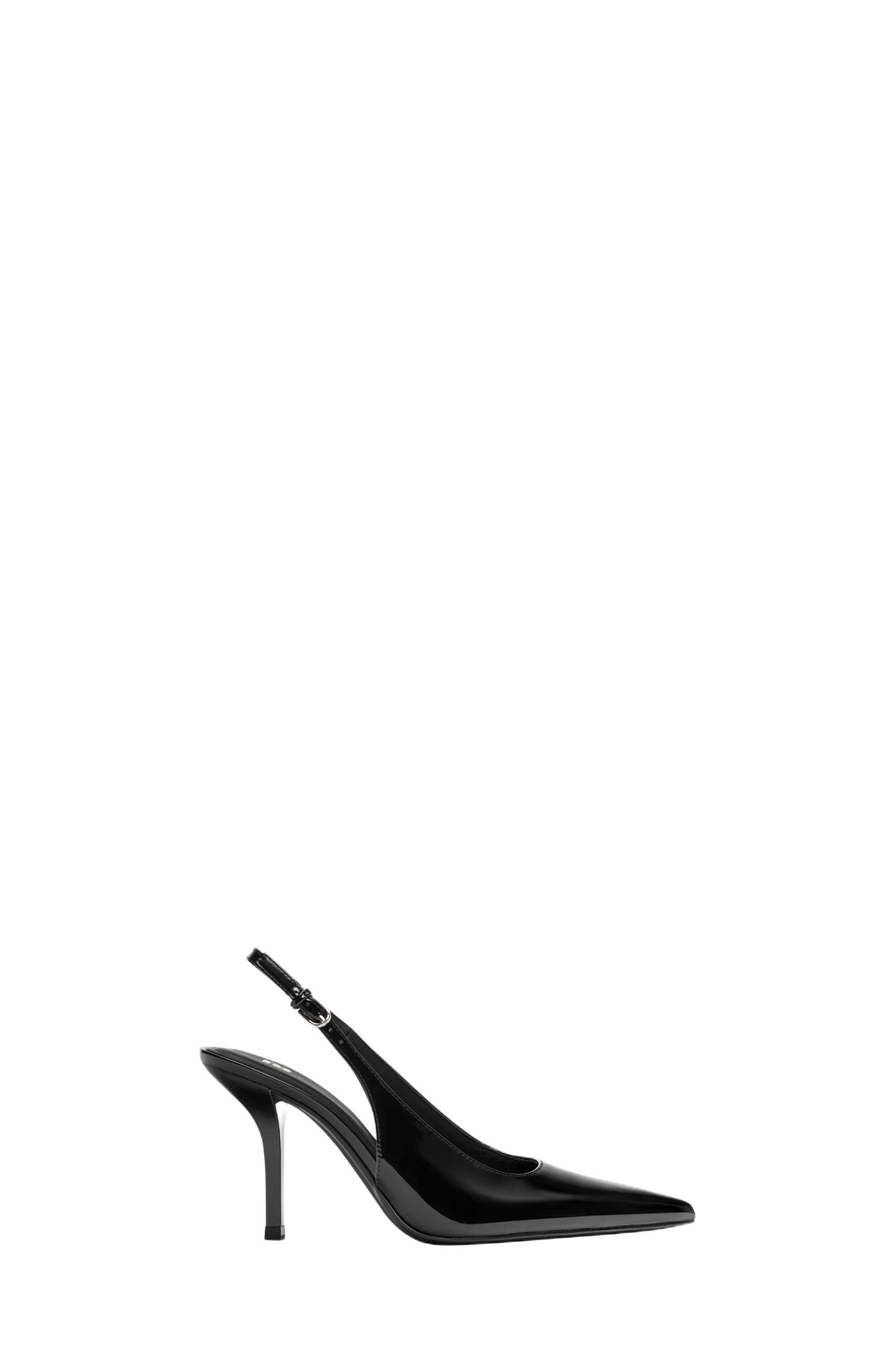 Patent high-heel shoes — Black