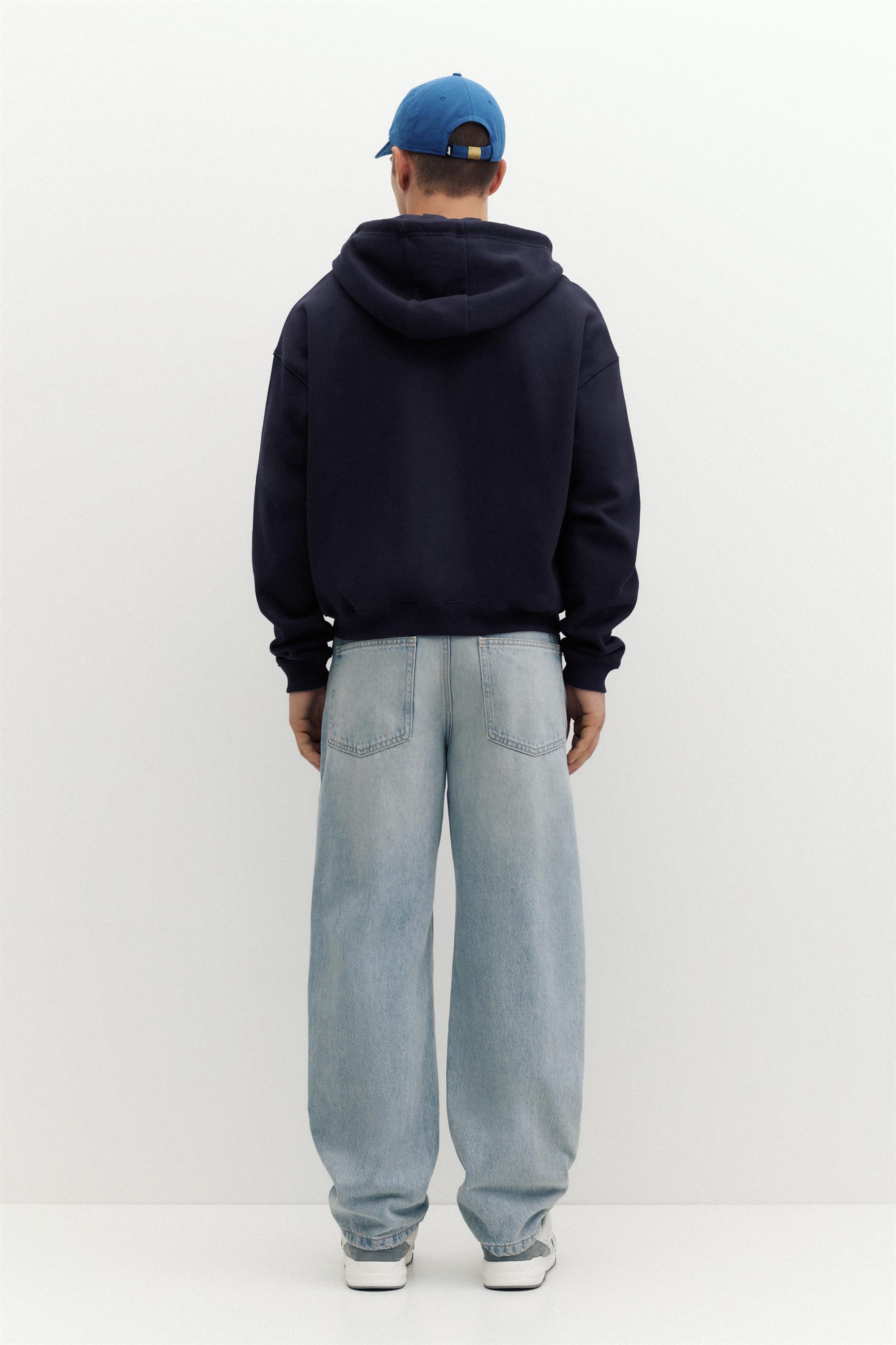 Zip-up hoodie — Navy