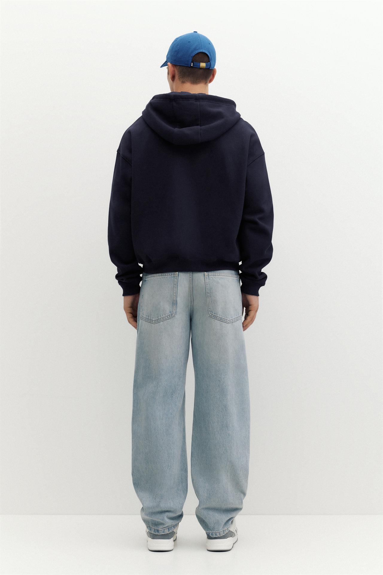 Zip-up hoodie — Navy
