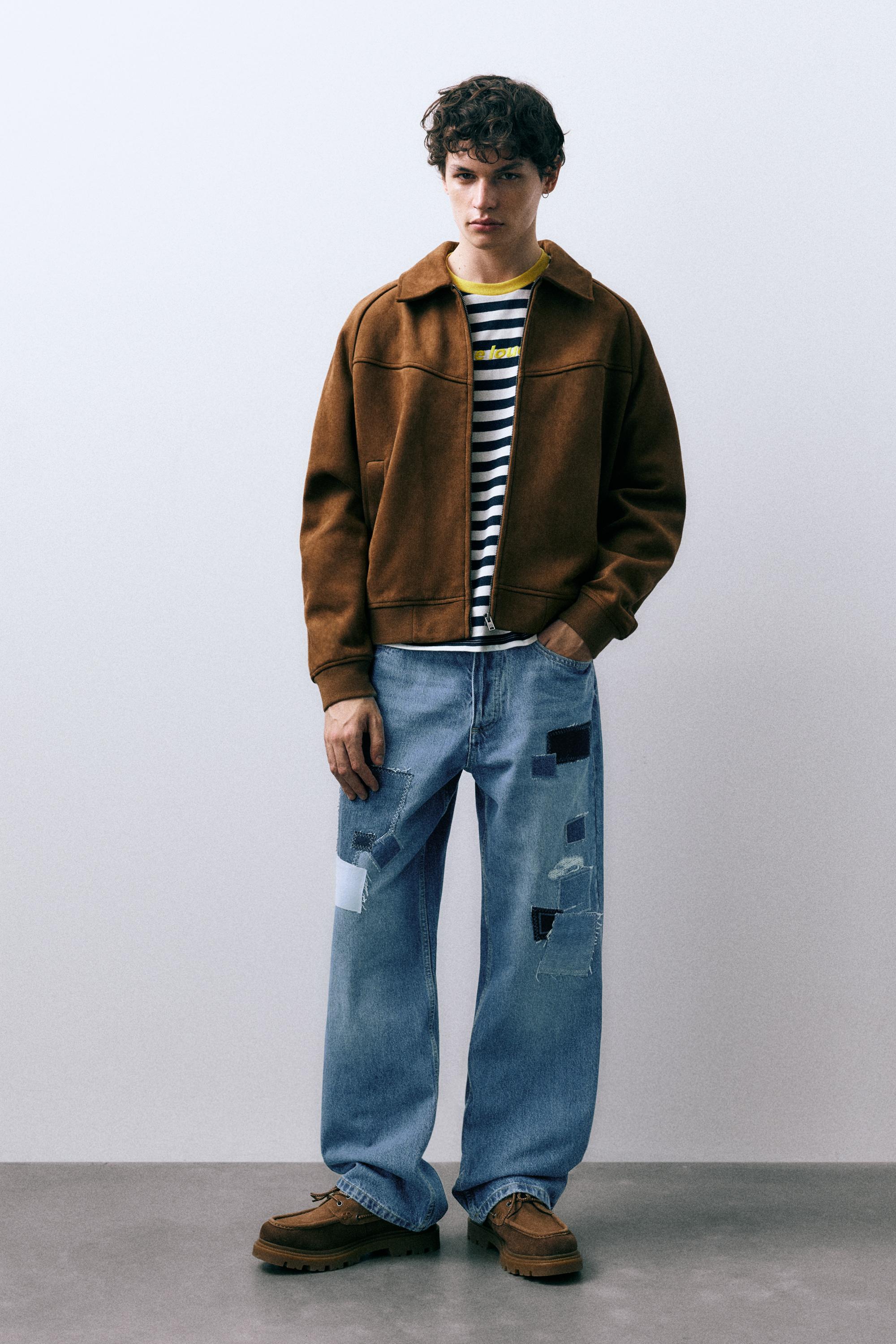 Patchwork baggy jean - Görsel 17
