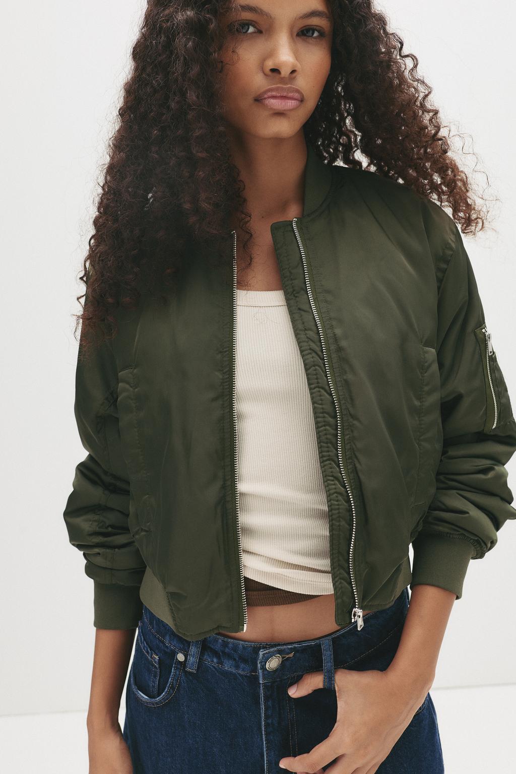 Cropped bomber jacket PULL&BEAR - Main Image