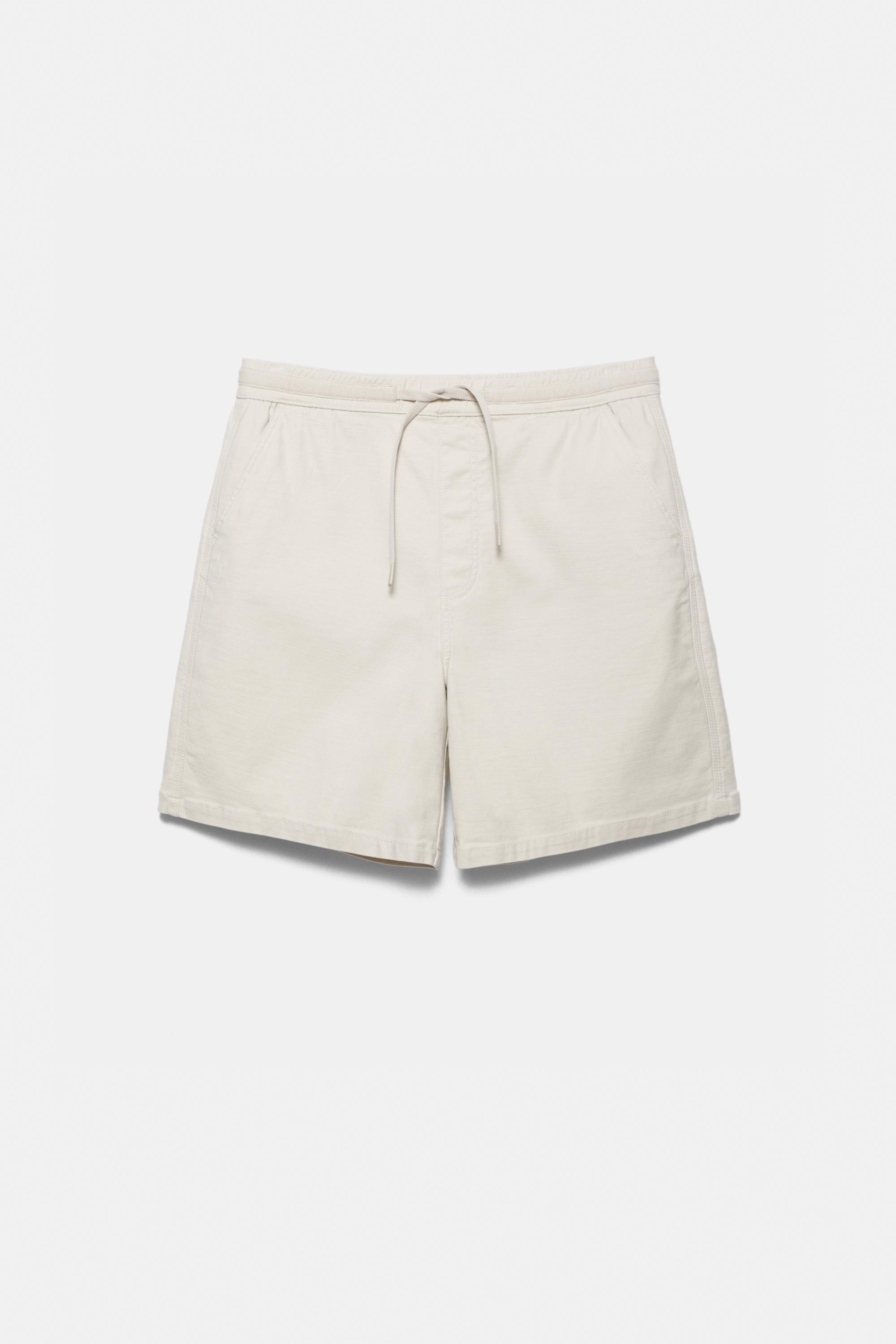 Bermuda sweat shorts — Sand