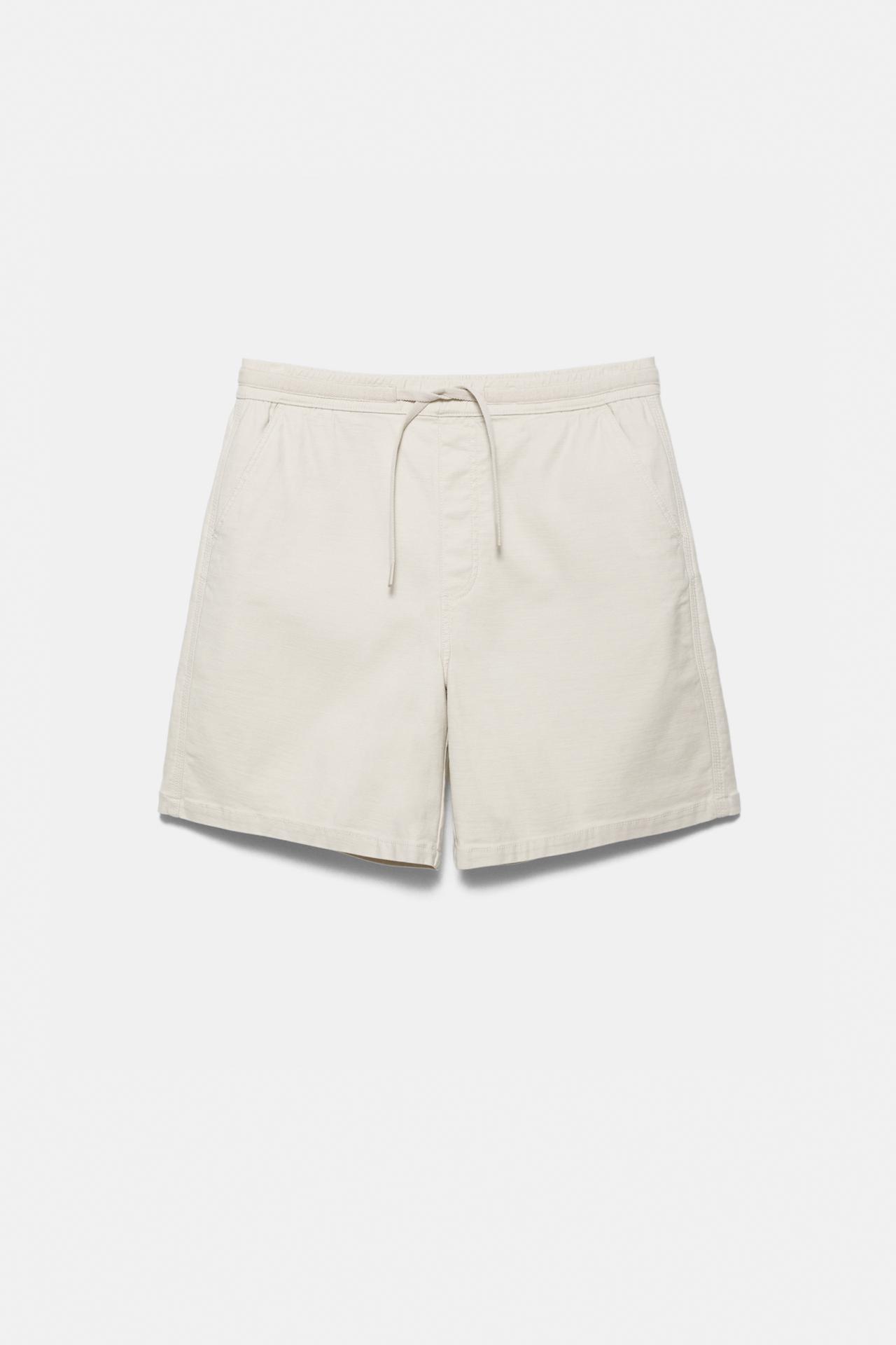 Bermuda sweat shorts — Sand
