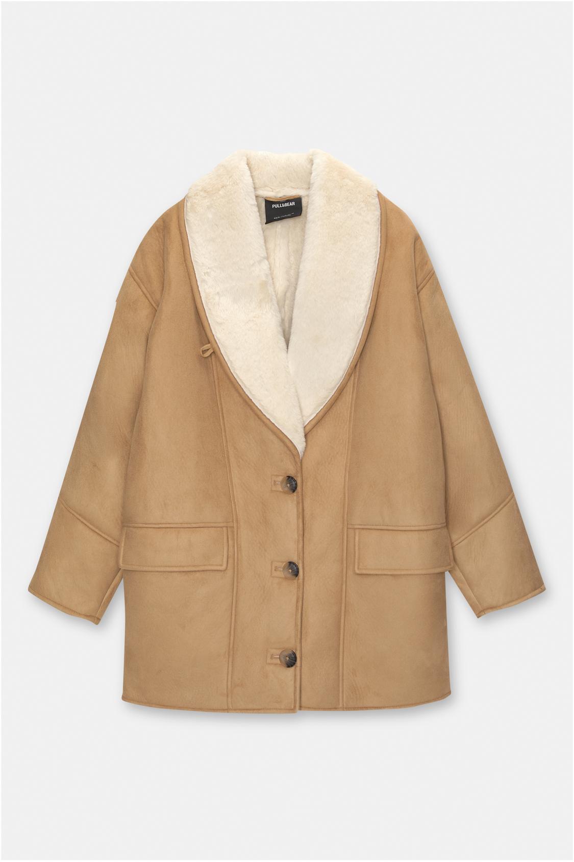 Abrigo Acolchado Pull And Bear Chaqueta Cuadros Water Repellent