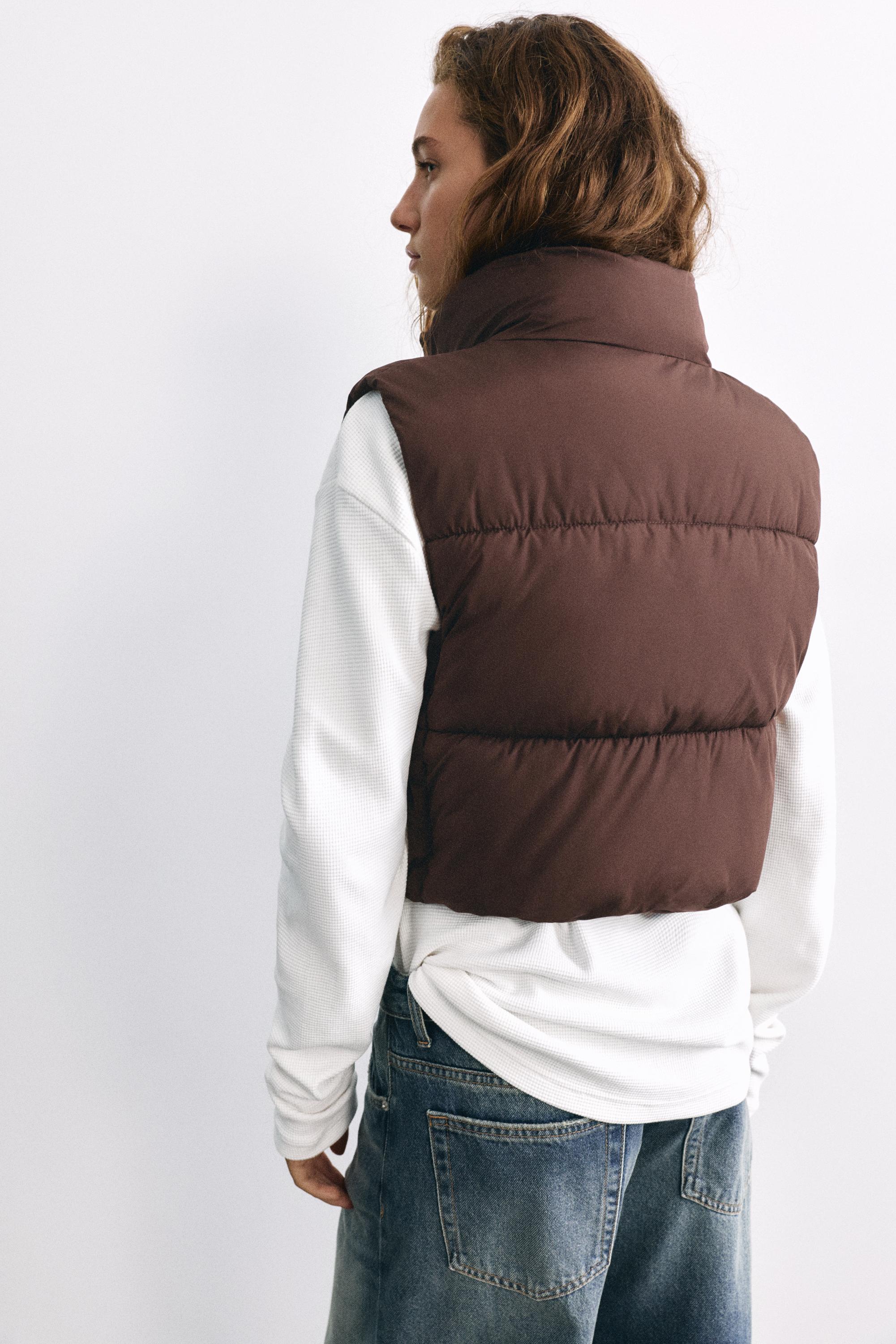 Padded gilet — Brown