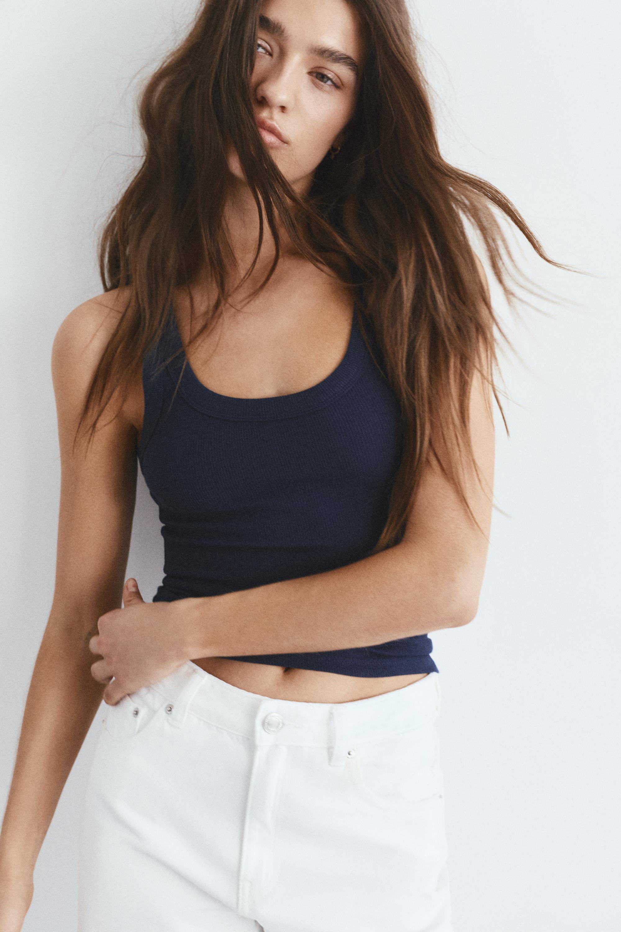 Basic tank top — Navy