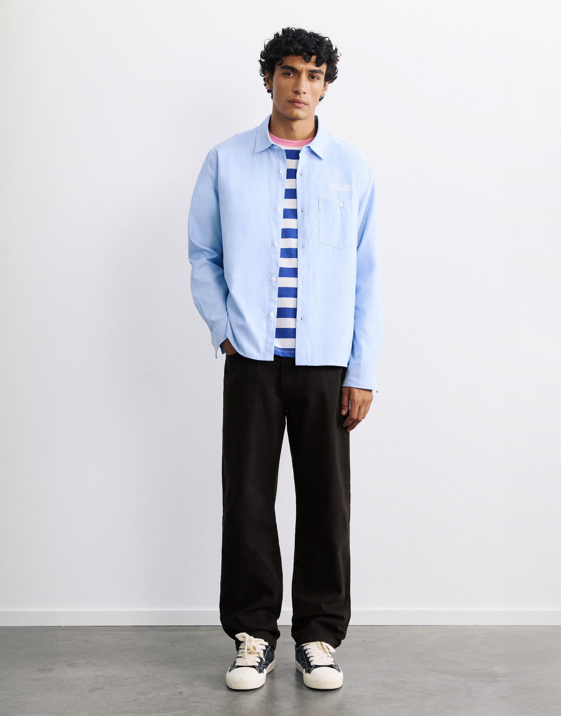 Straight-leg trousers — Black