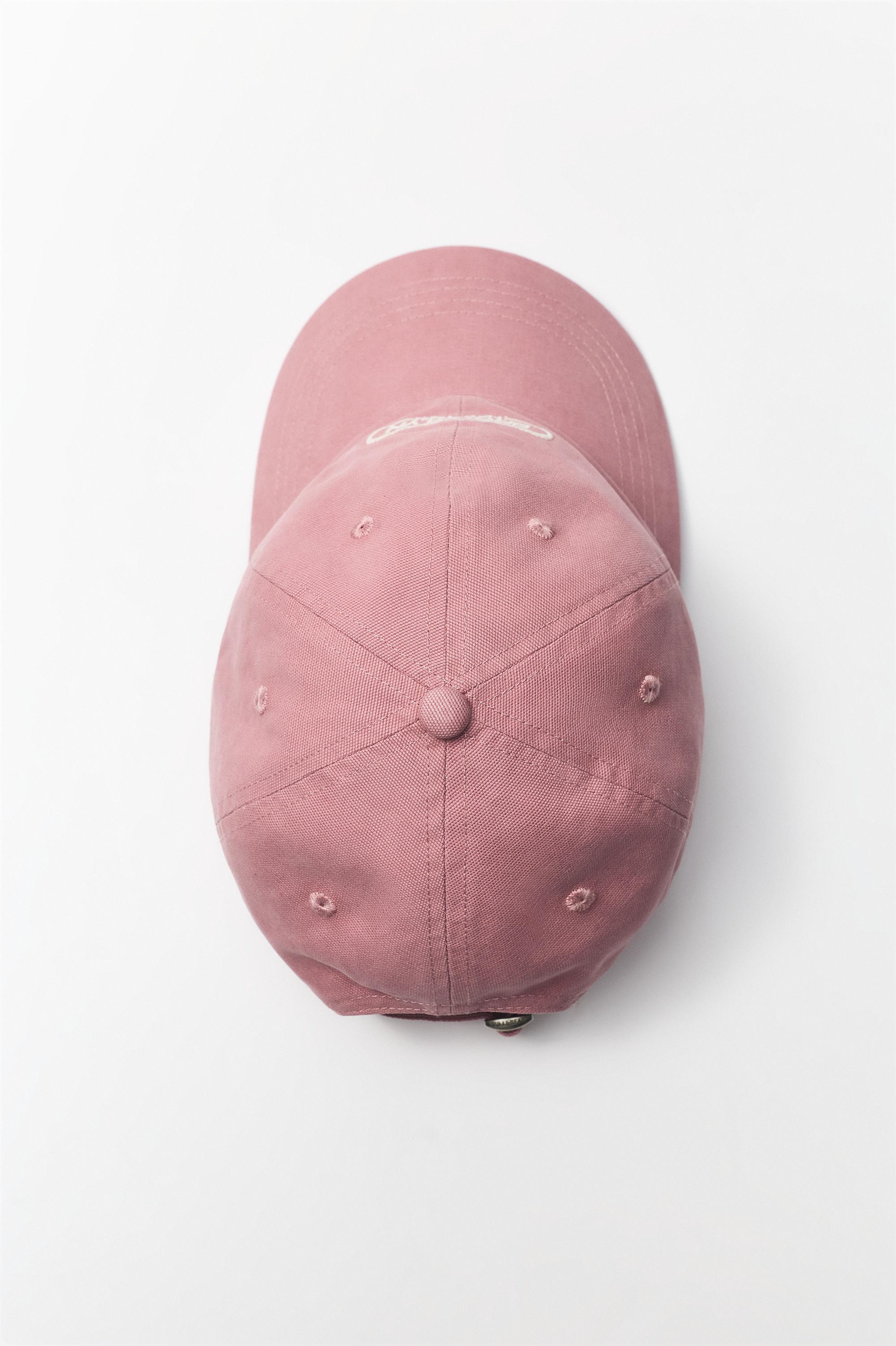 Embroidered Brooklyn cap — Pink