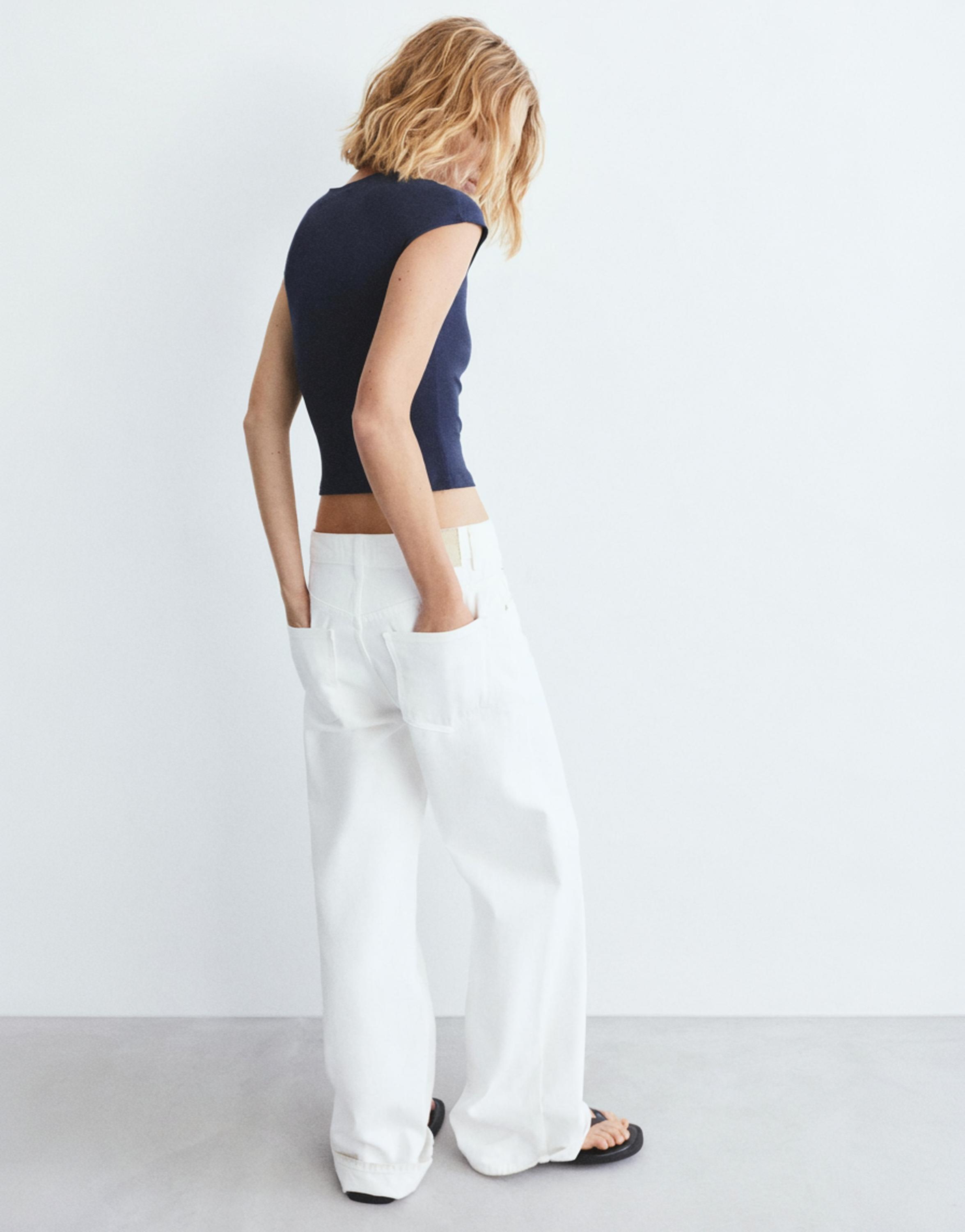 Dar Kesim Kısa Kollu Tişört - Görsel 71