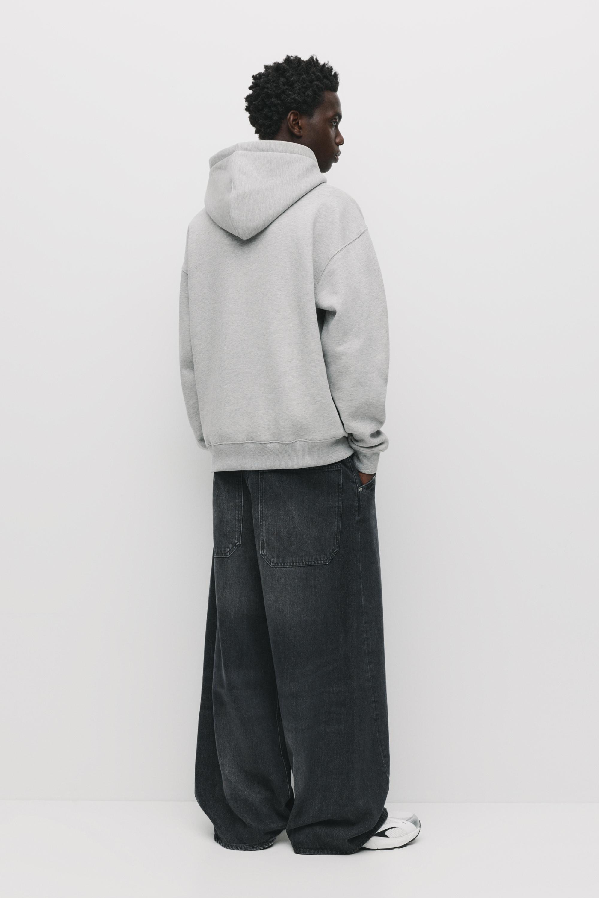 Basic kapüşonlu sweatshirt - Görsel 43