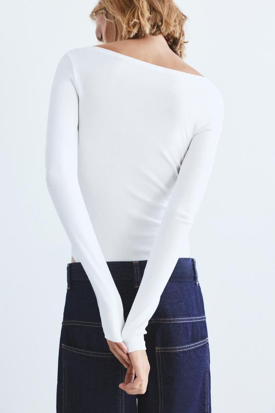Joyshaper Maglietta Donna A Maniche Lunghe Con Collo Alto - Basic Elasticizzata In Viscosa, Top Invernale Intimo Casual