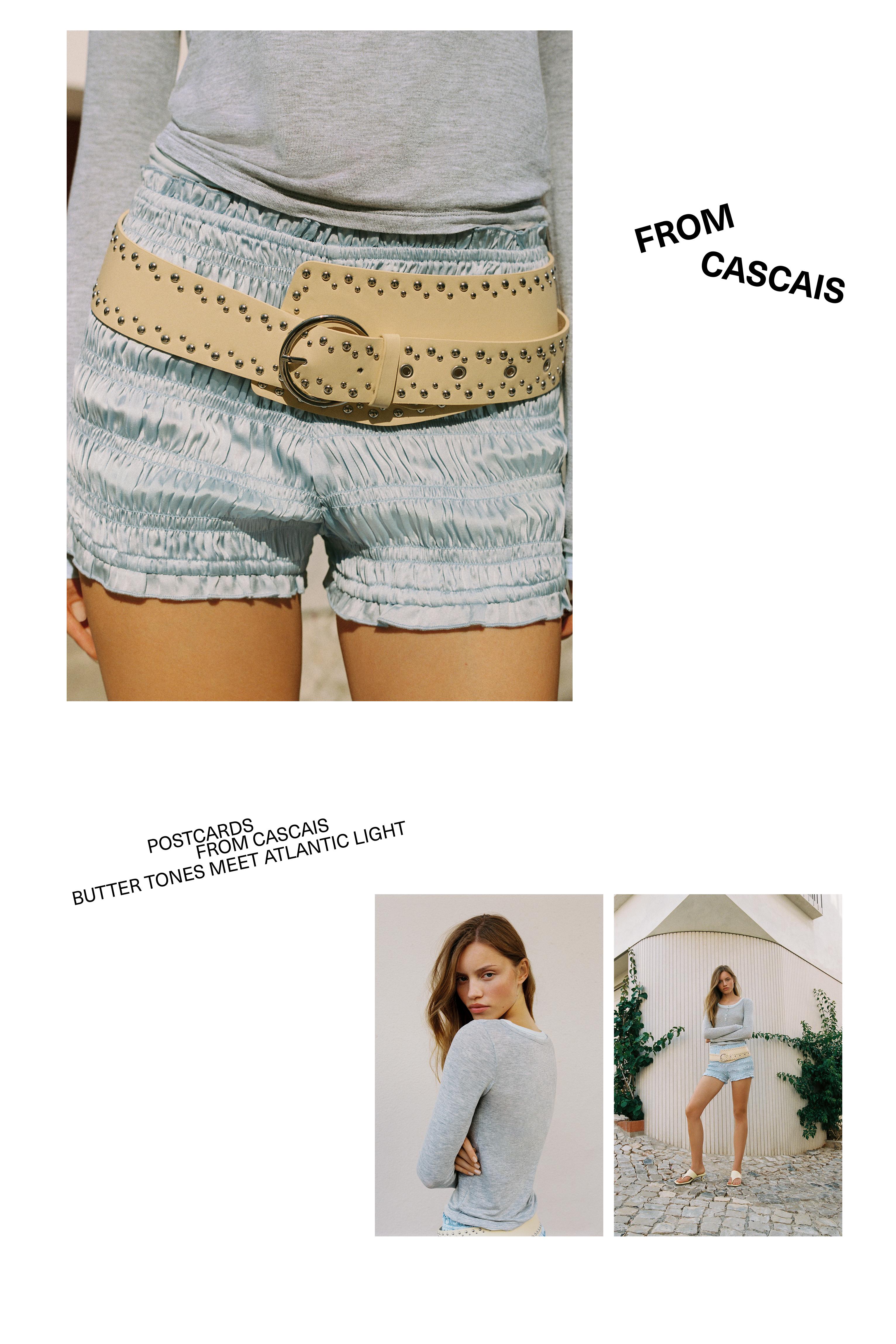 Wide studded belt — Butter