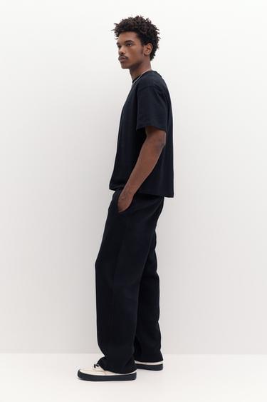 Basic baggy tracksuit bottoms — Black 5