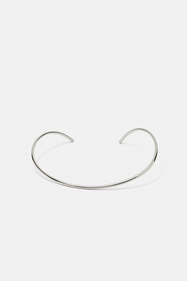 Metallic choker necklace — Silver 1