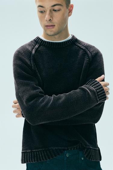 Washed finish jumper — Black 4