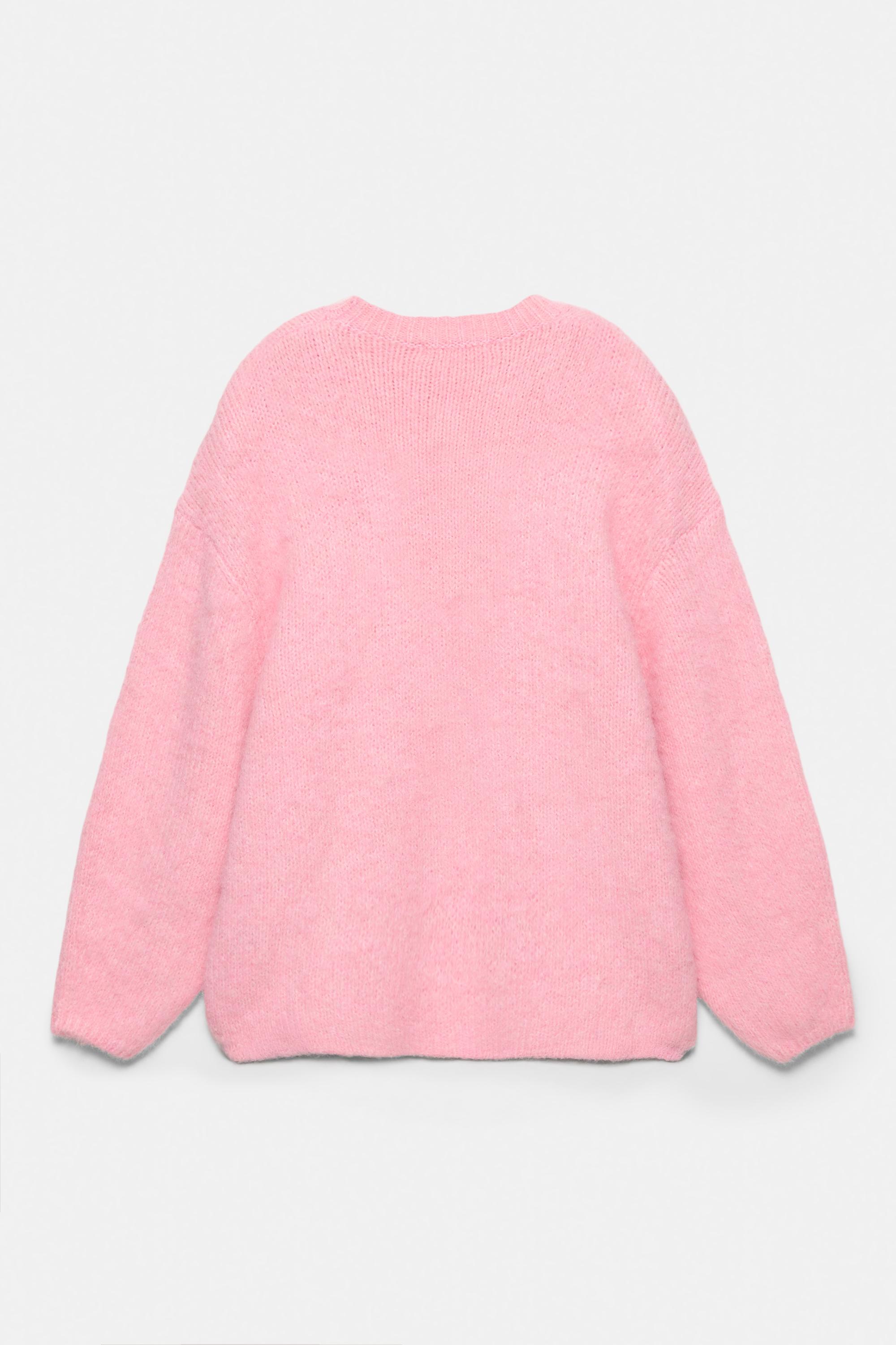 Pink round neck jumper — Chewing gum