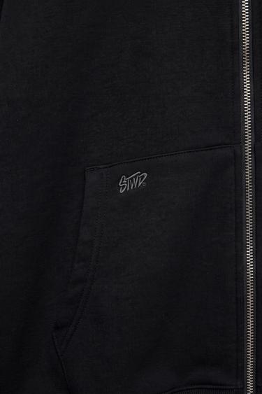 STWD zip-up hoodie — Black 9