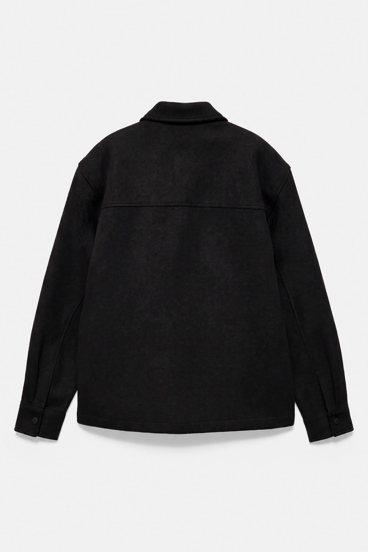 Long sleeve overshirt — Black