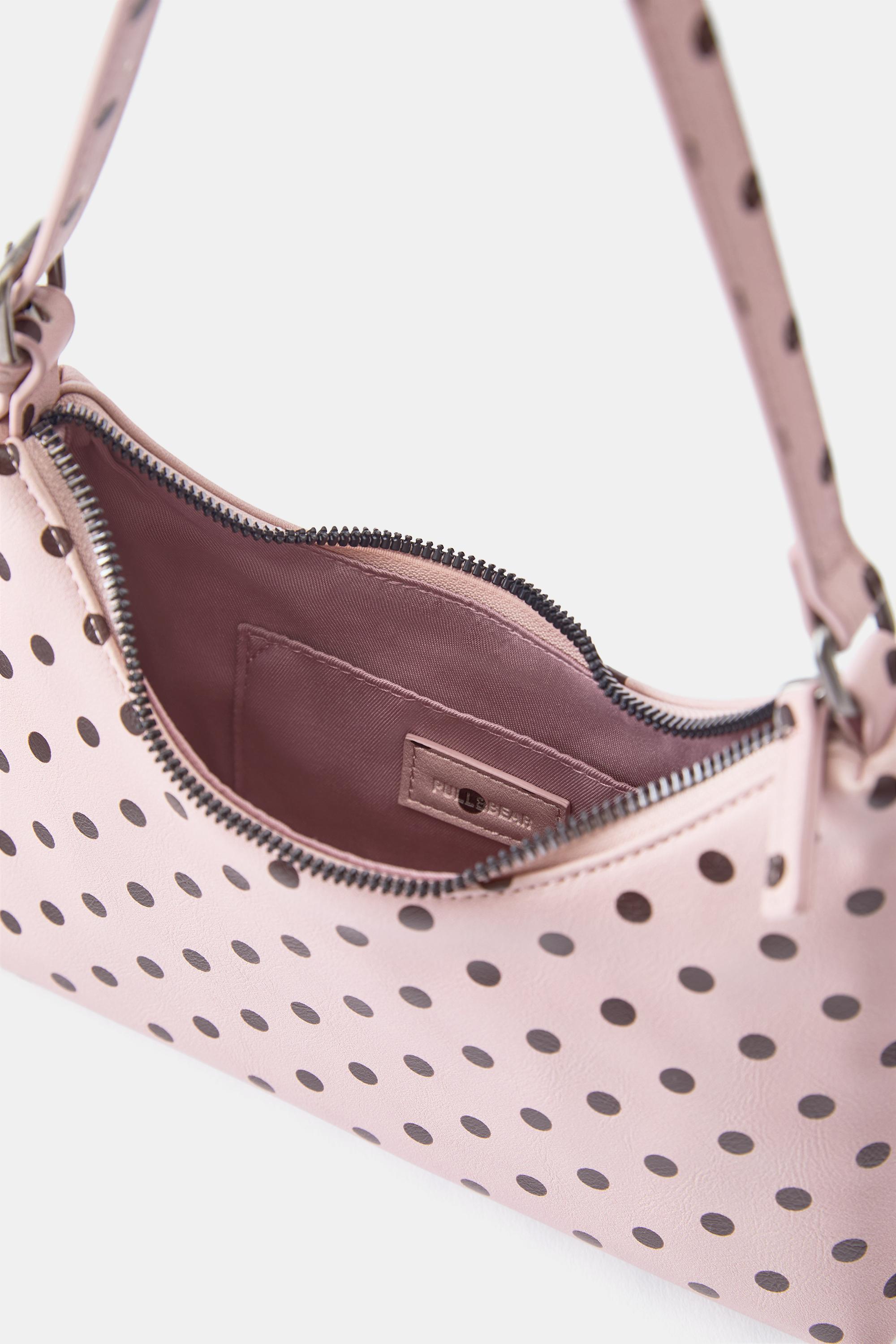 Polka dot shoulder bag — Pink