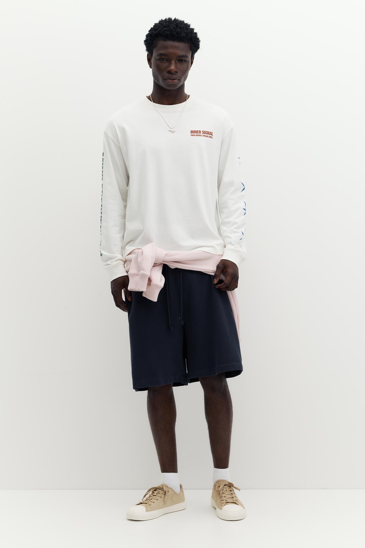 STWD long sleeve T-shirt — White