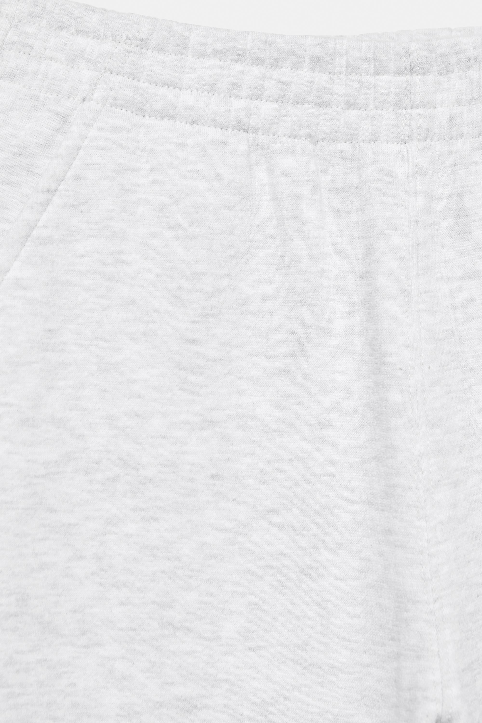 Barrel-leg joggers — Grey marl