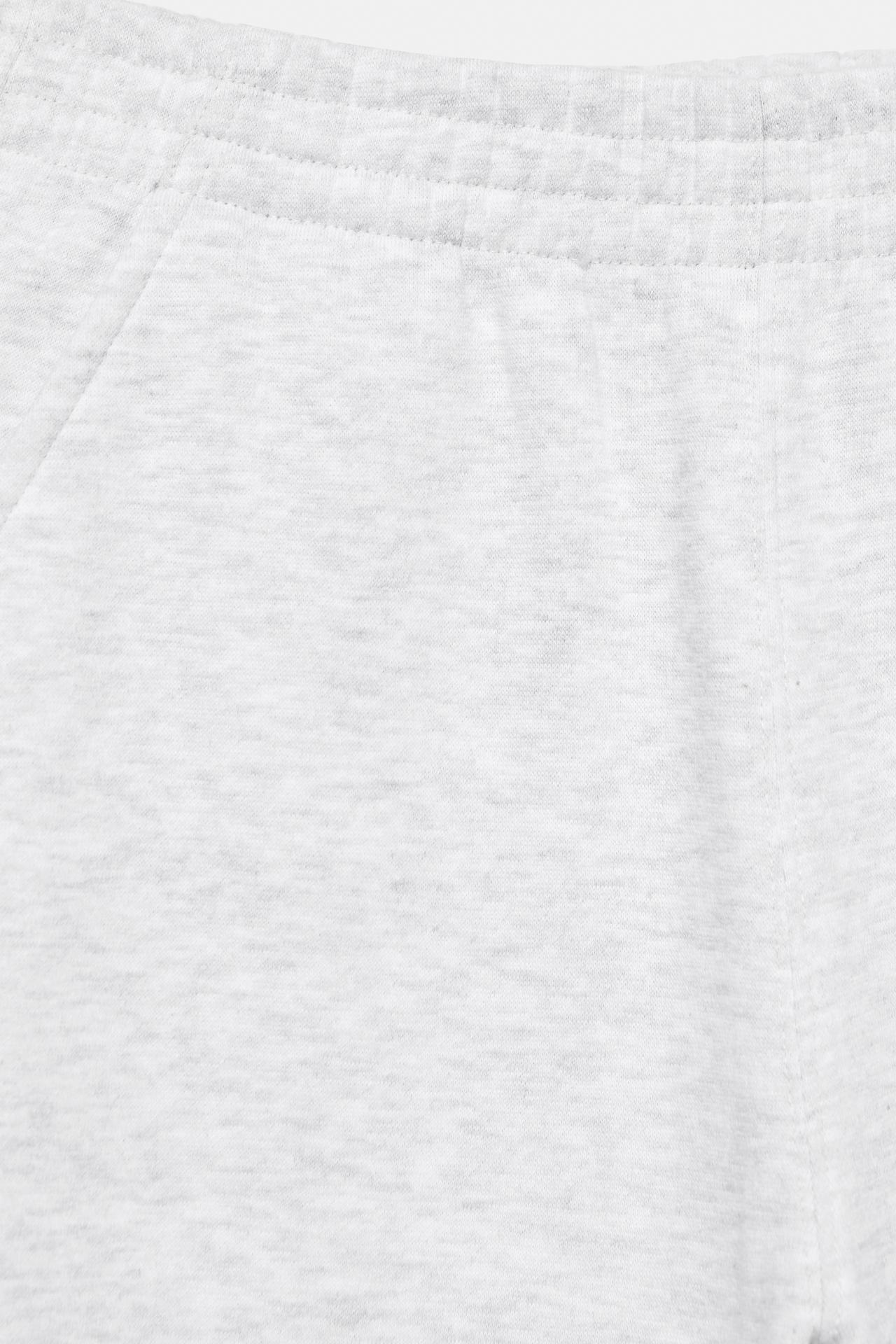 Barrel-leg joggers — Grey marl