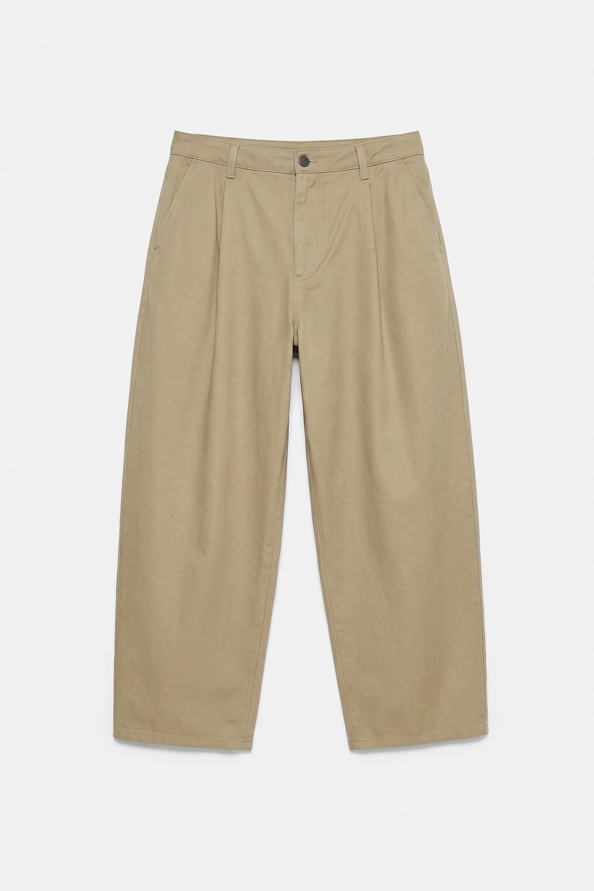 Baggy darted chinos — Beige