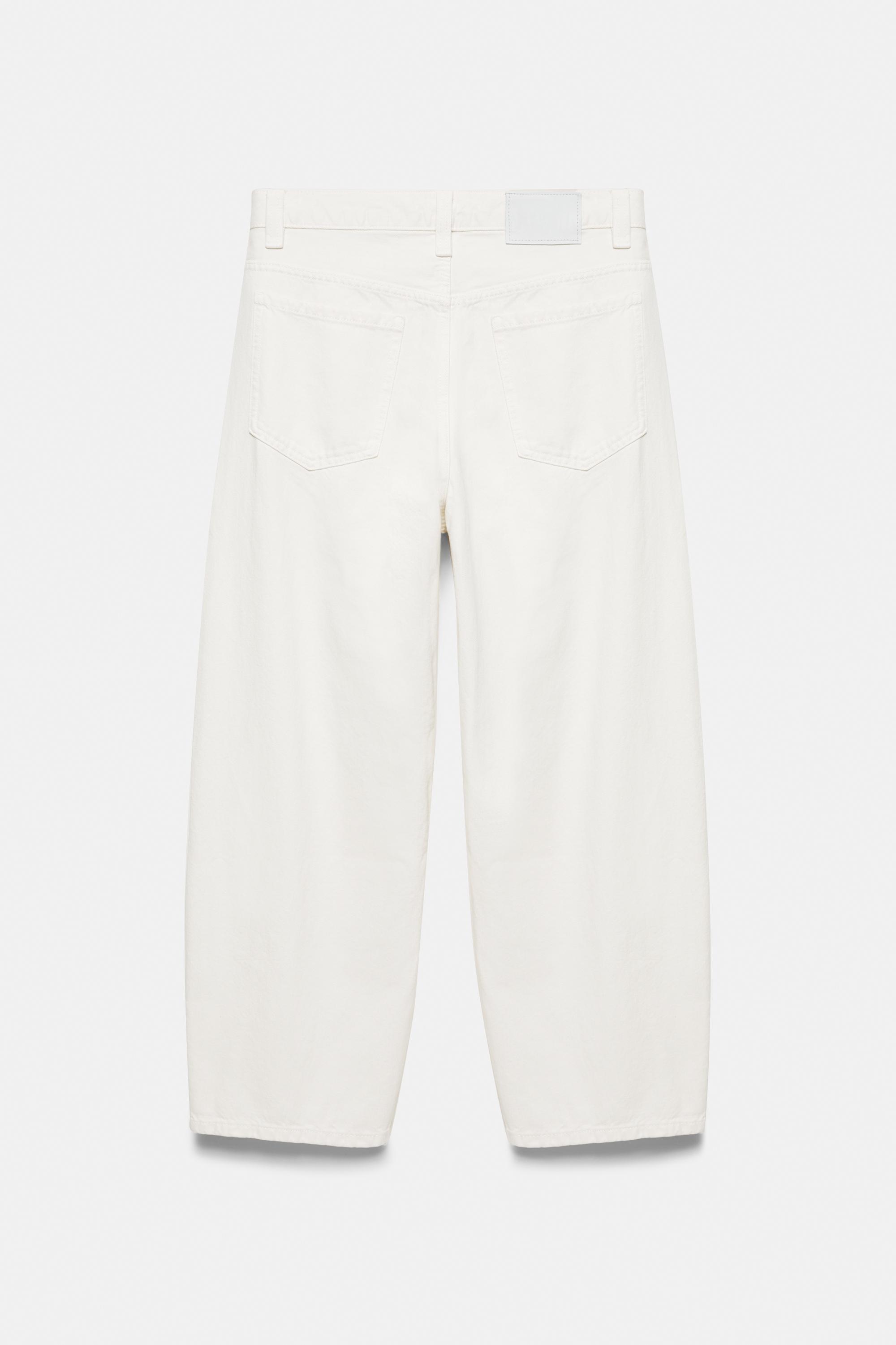 Baggy balloon jeans — White