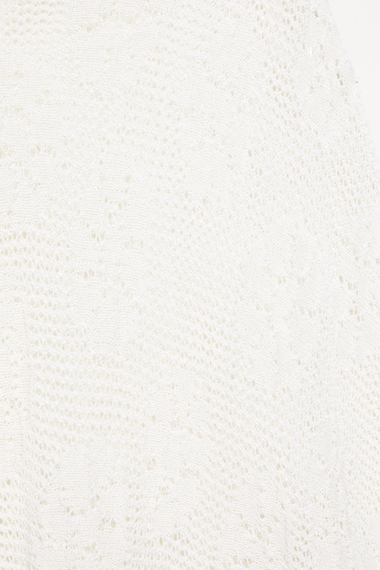 Cutwork knit jumper — Ecru