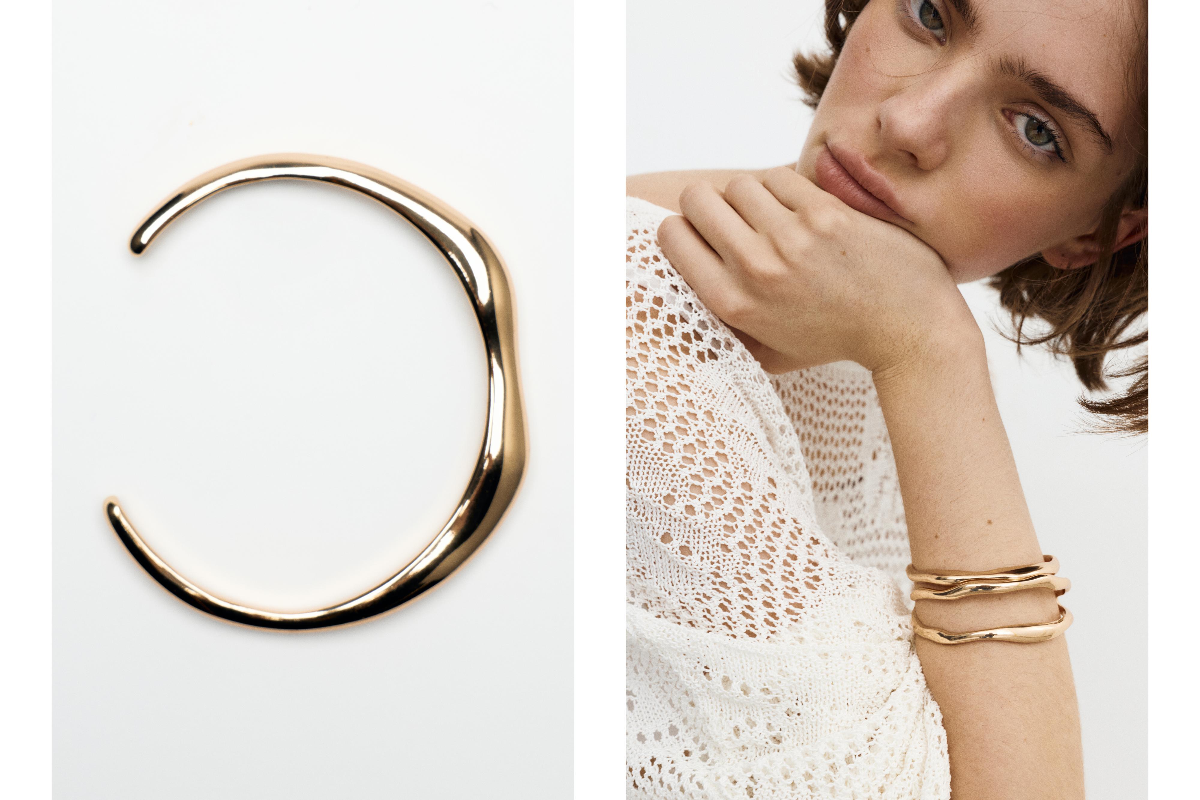 Pack of 2 wave bracelets — Gold