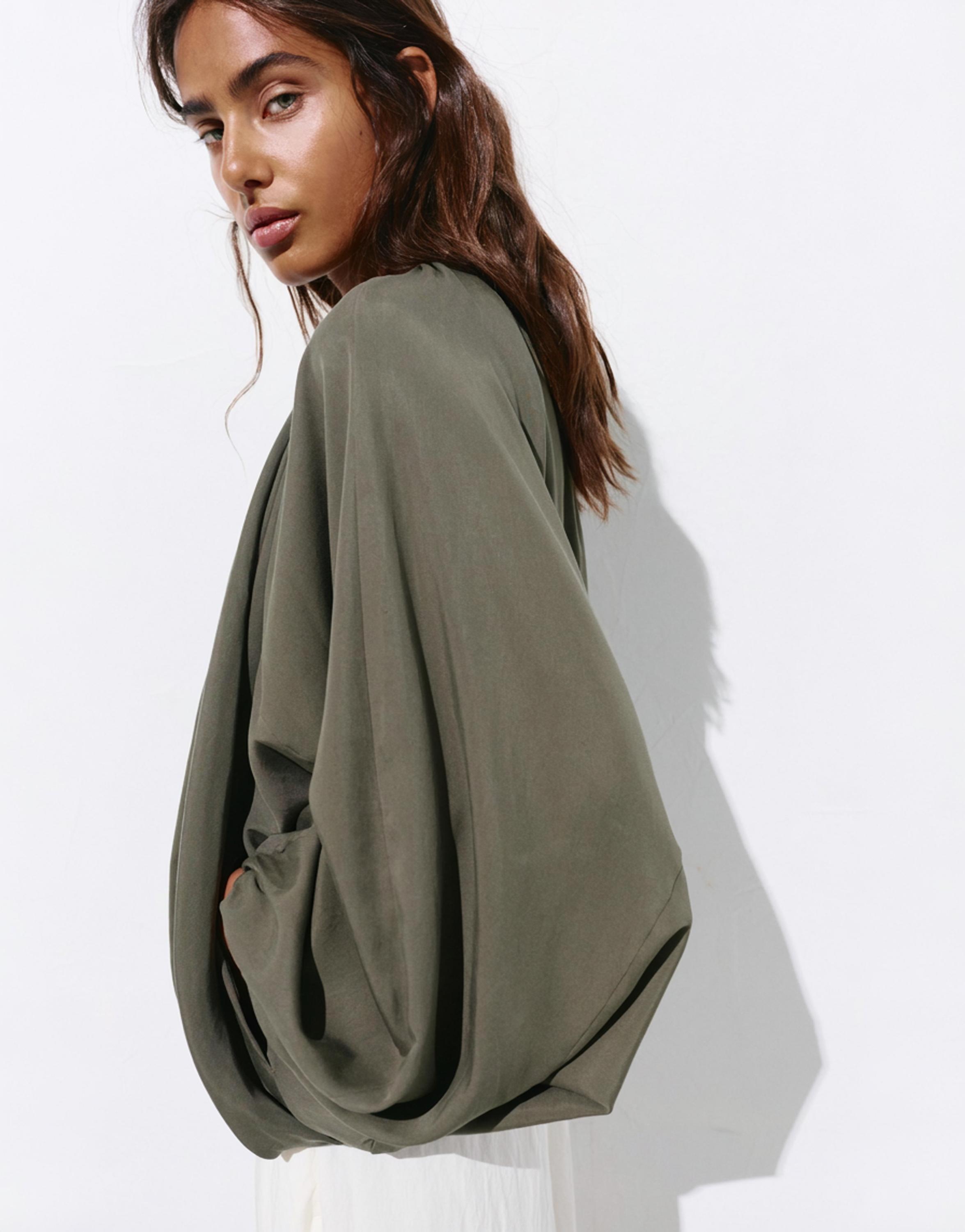 Balloon bomber jacket — Khaki