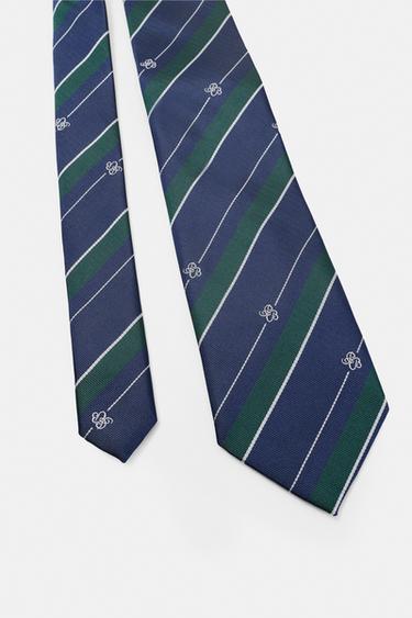 Striped tie — Blue 4