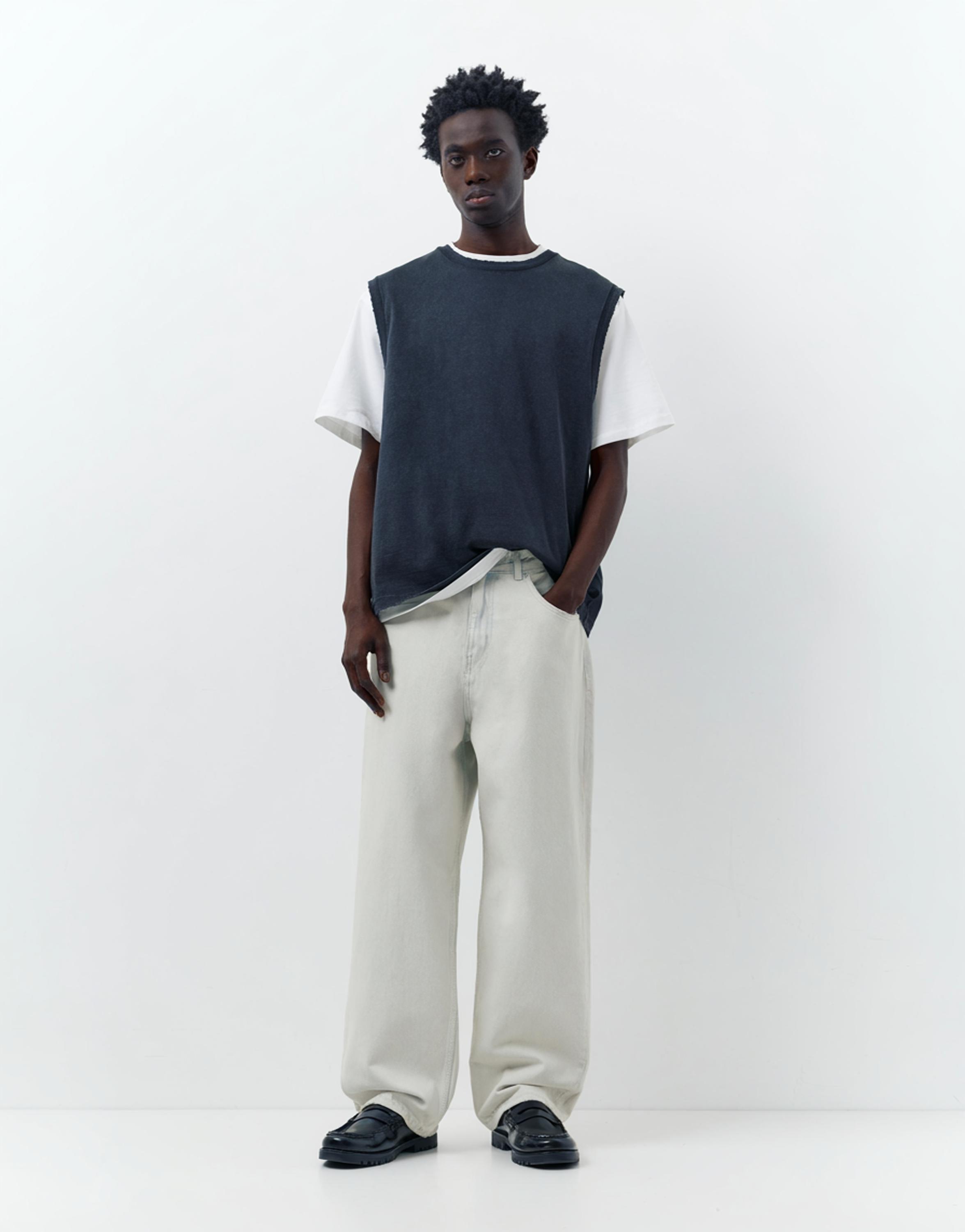 Relaxed fit baggy jeans — Sky blue