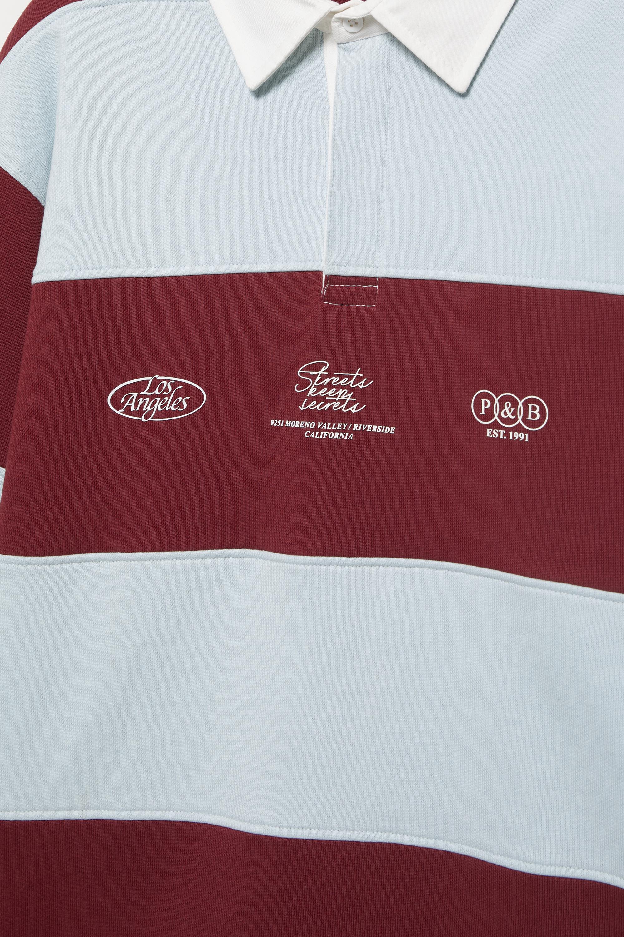 Çizgili uzun kollu polo - Görsel 2