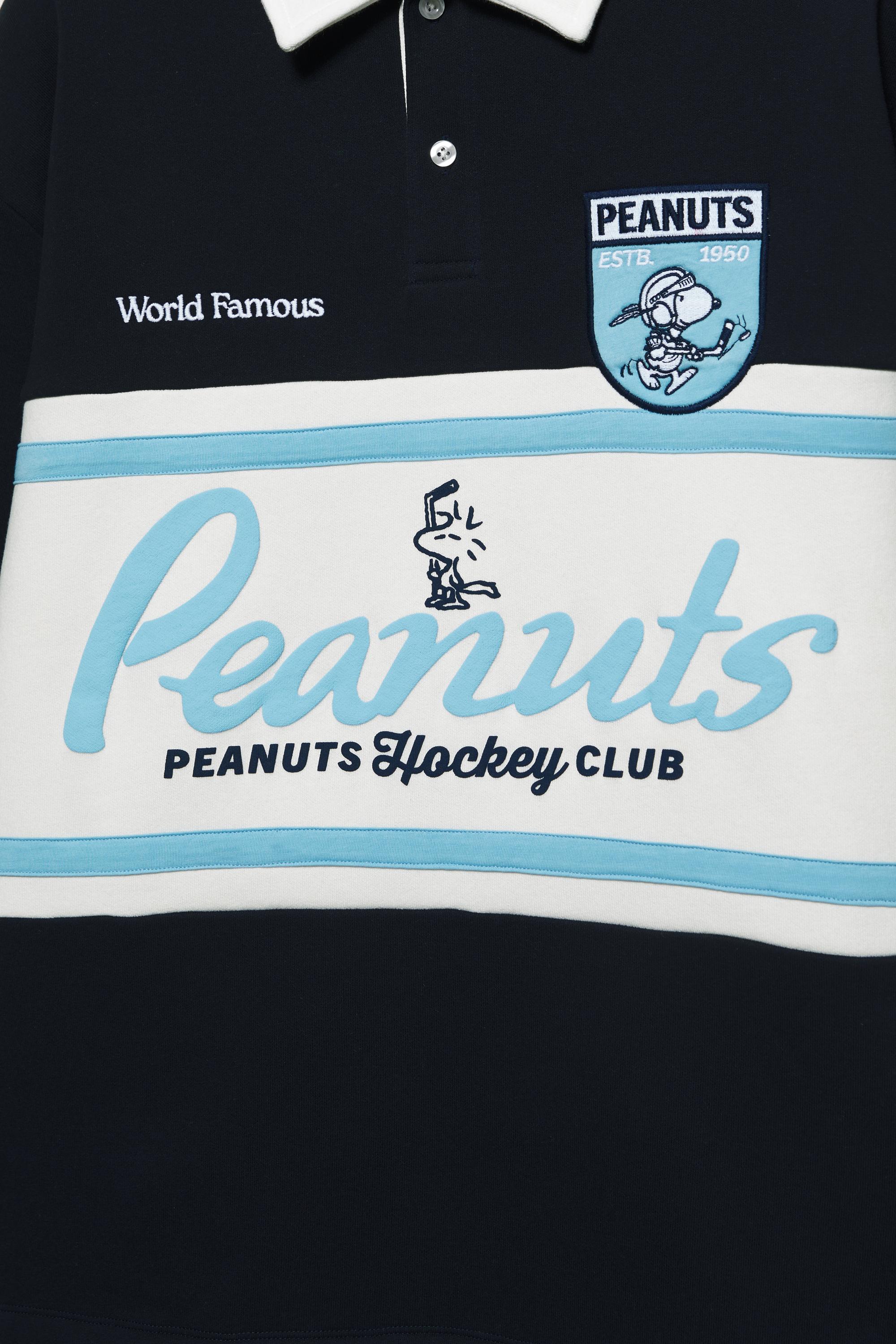 Peanuts panelli polo t-shirt - Görsel 2
