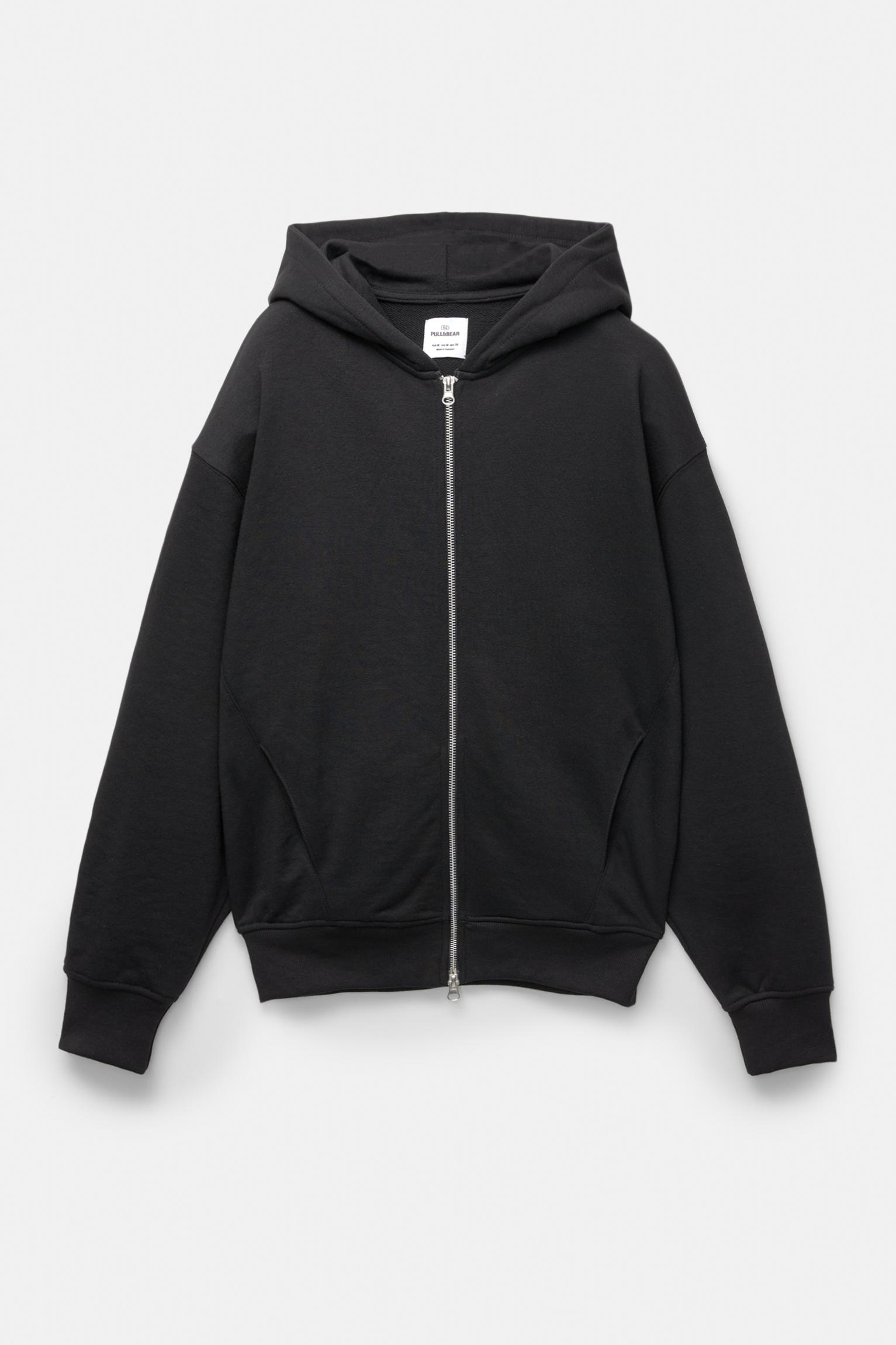 Sweatshirt Credito Pull And Bear Hoodie With Zipper PULL&BEAR