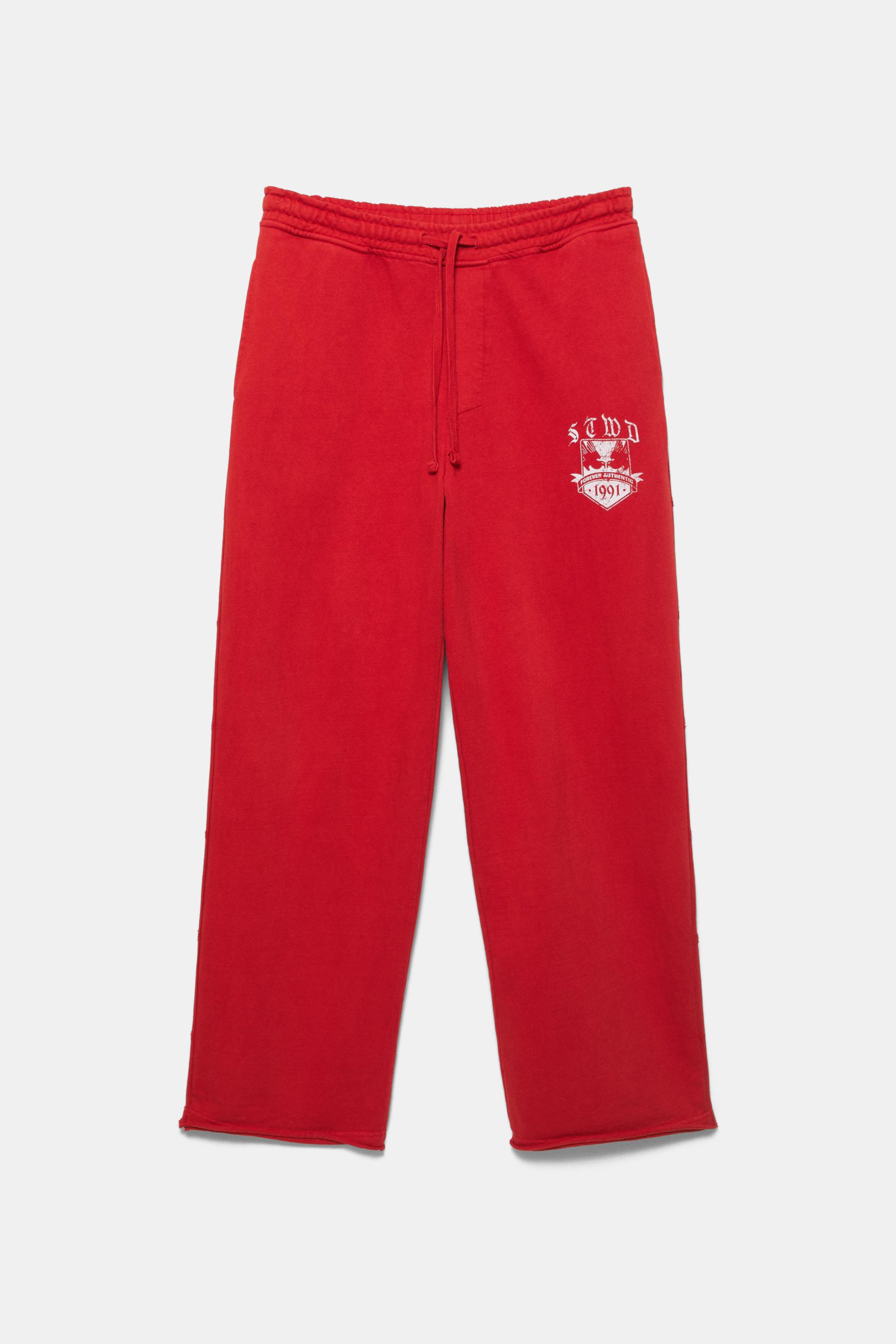 STWD varsity tracksuit trousers — Red